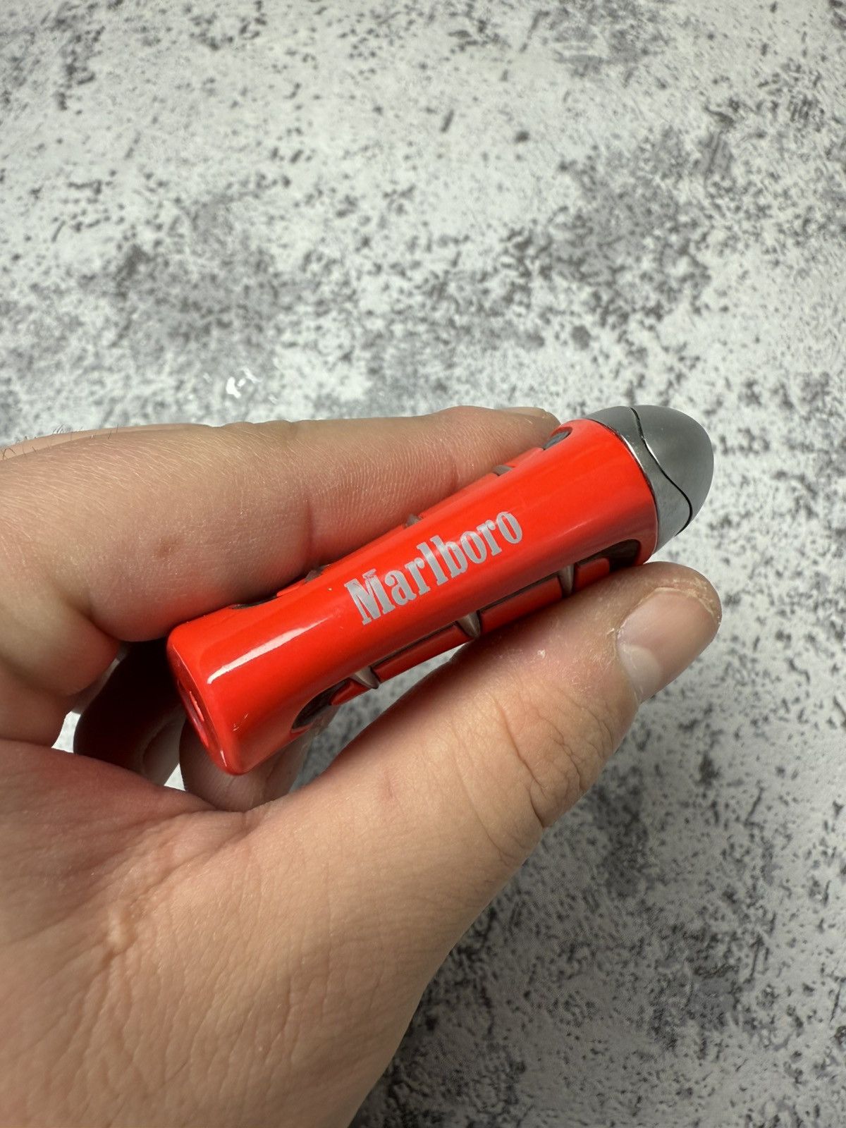 Marlboro Y2K ELEGANCE MARLBORO GEOMETRIC METAL PUNK ROCK LIGHTER Size ONE SIZE - 5 Thumbnail