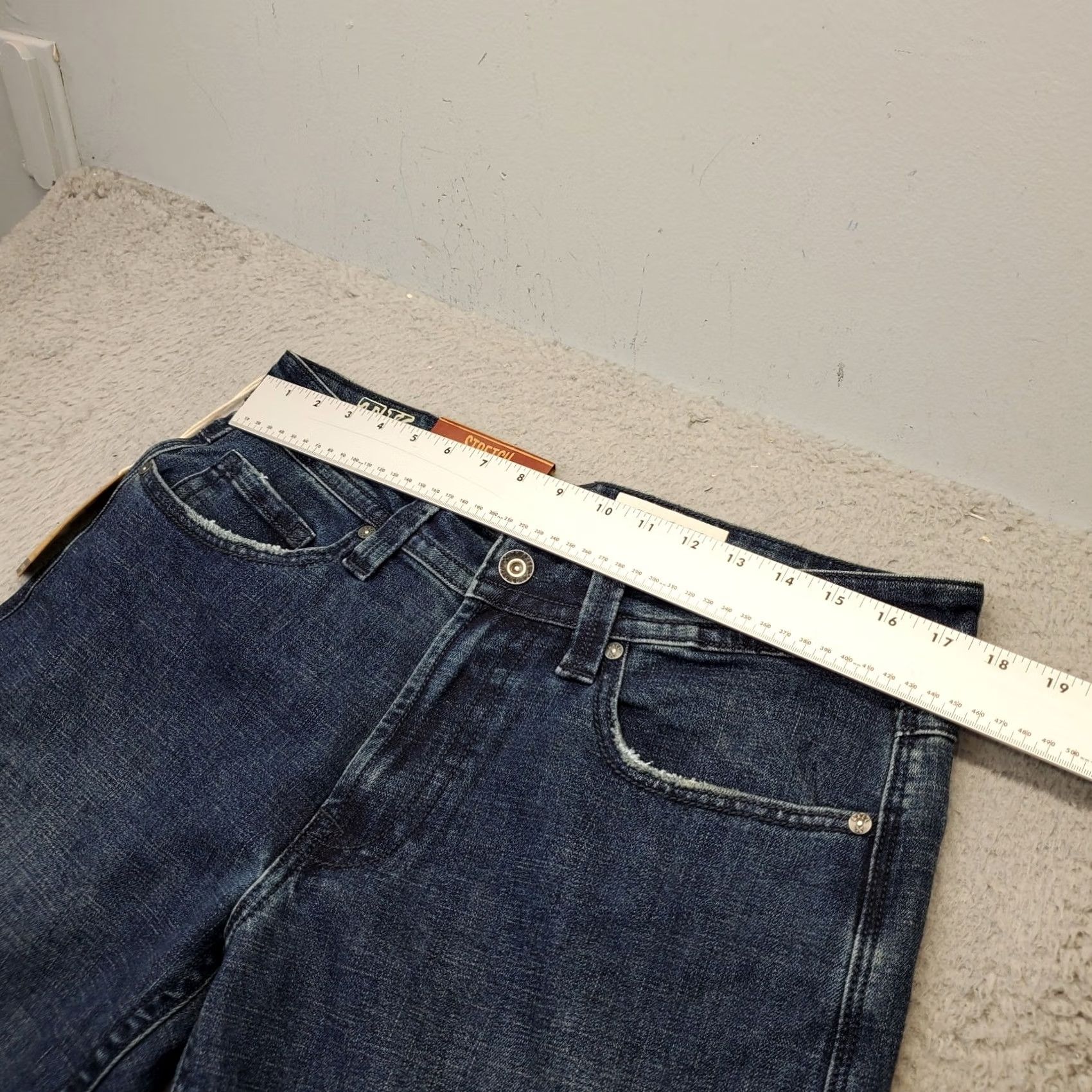 Vintage Axel Jeans Mens Bootcut Slim 32x32 Blue Denim Stretch High Waisted Straight Shirt Size US 32 / EU 48 - 3 Thumbnail