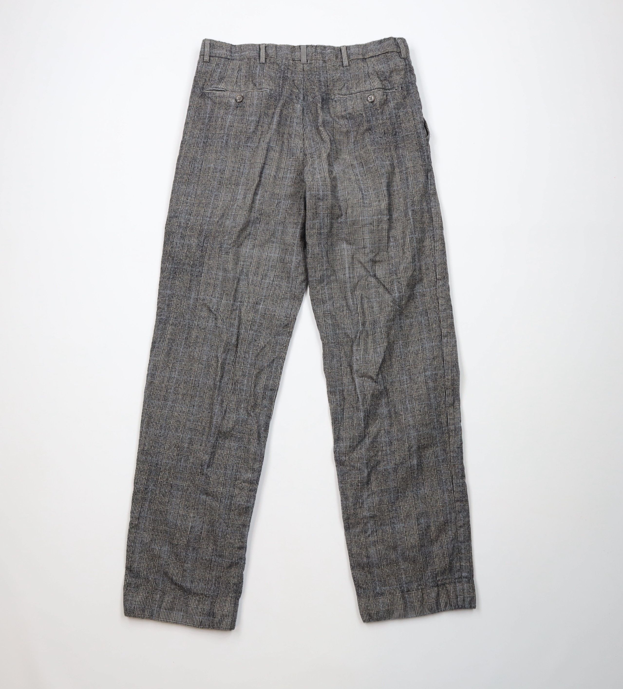 Vintage Vintage 90s Streetwear Tweed Houndstooth Plaid Chino Pants Size US 32 / EU 48 - 9 Thumbnail