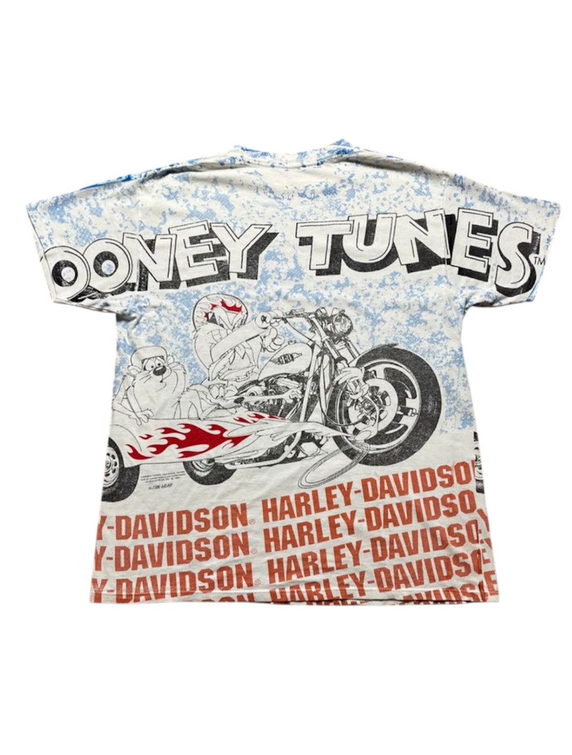 Vintage Vintage Looney Tunes X Harley Davidson Tee Size US L / EU 52-54 / 3 - 8 Thumbnail