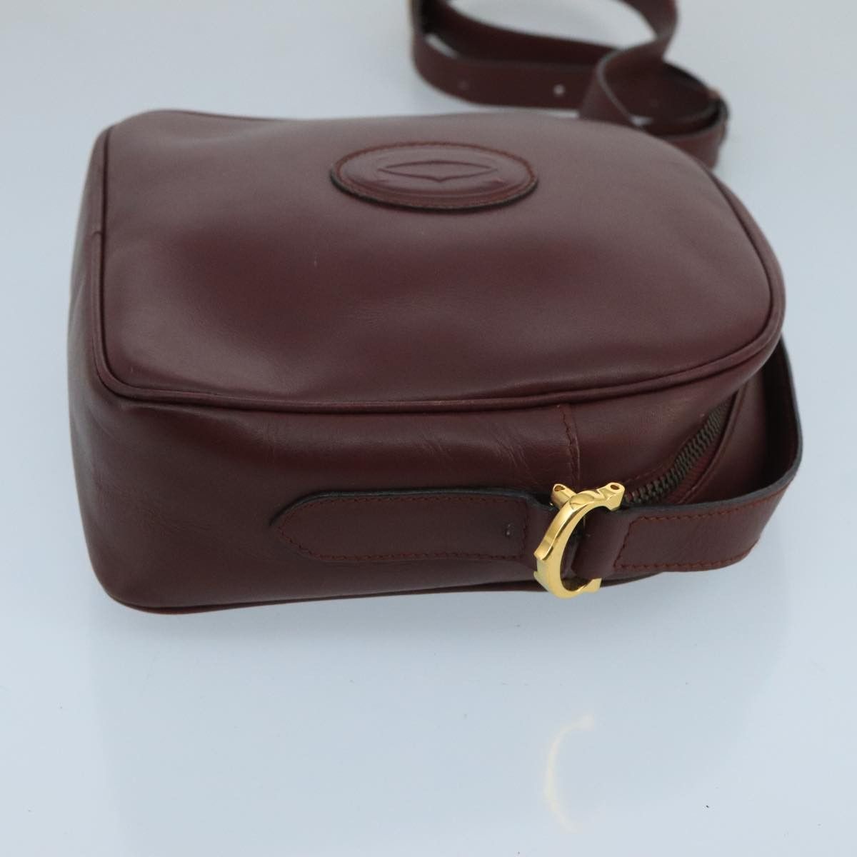 Cartier Cartier Shoulder Bag Leather Bordeaux Gold Size ONE SIZE - 4 Thumbnail