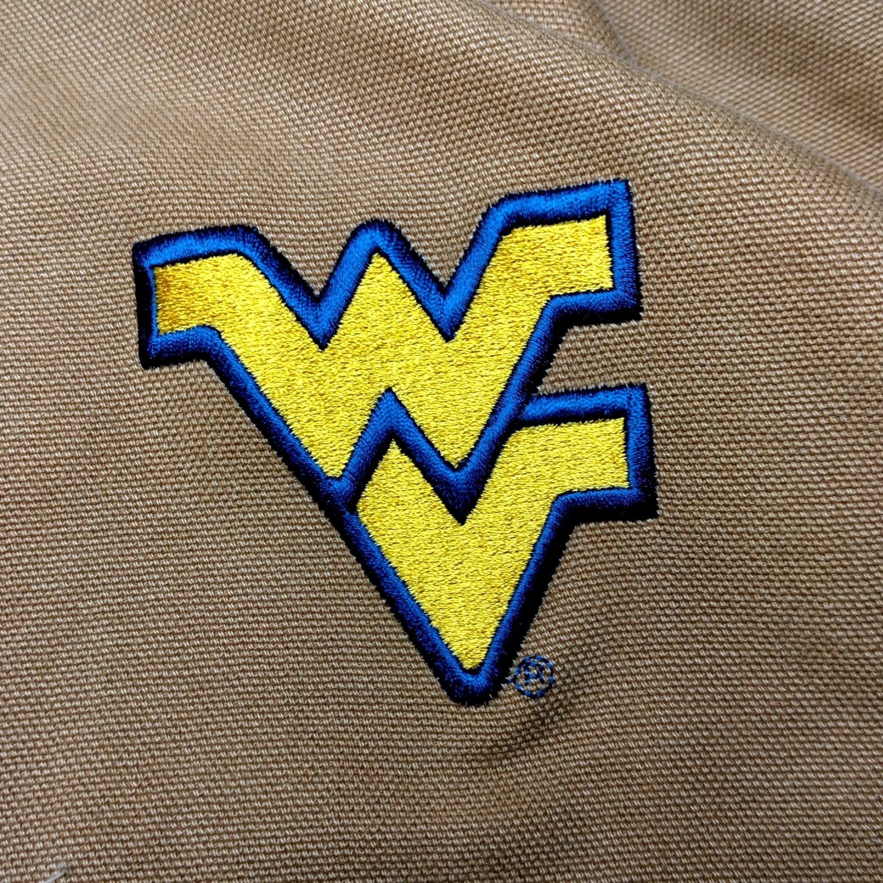 Carhartt VINTAGE Carhartt Chore Jacket WVU Mountaineers 2XL Brown Duck Canvas 101322 211 Work Size US XXL / EU 58 / 5 - 2 Thumbnail
