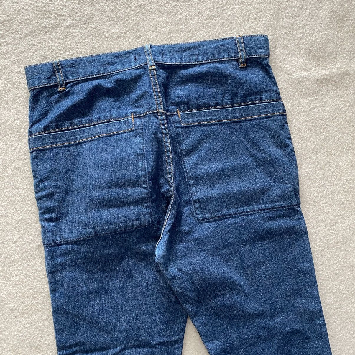 CABANE de ZUCCa × Issey Miyake × Japanese Brand Cabane De Zucca Issey Miyake Zipper Side Denim Jeans Size 31" - 6 Thumbnail