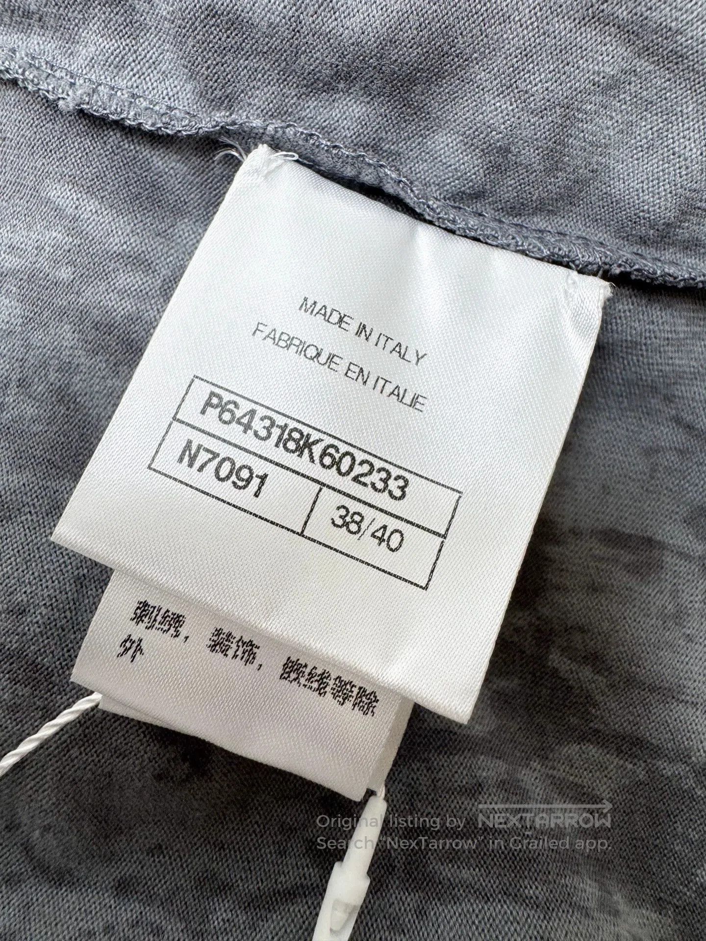 Chanel Chanel 20s Embroidered Short Sleeve T-shirt. Size XS / US 0-2 / IT 36-38 - 5 Thumbnail