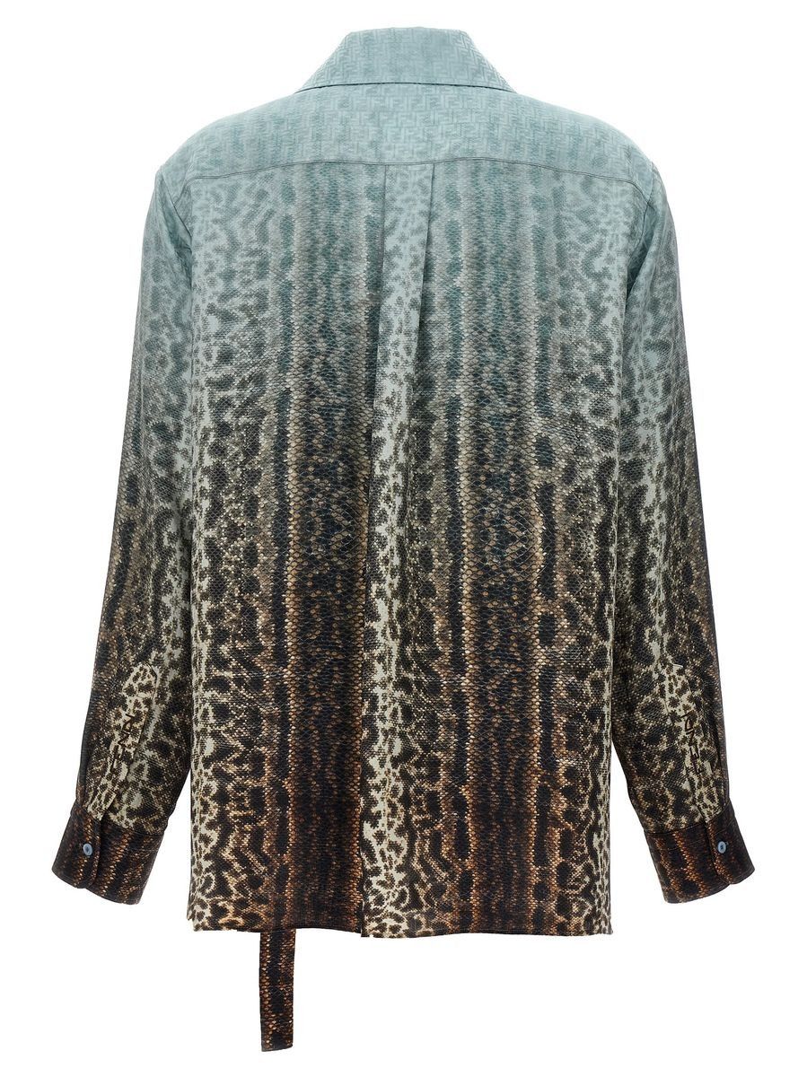 Fendi o1s1wg110925 Shirt in Multicolor Size M / US 6-8 / IT 42-44 - 2 Thumbnail