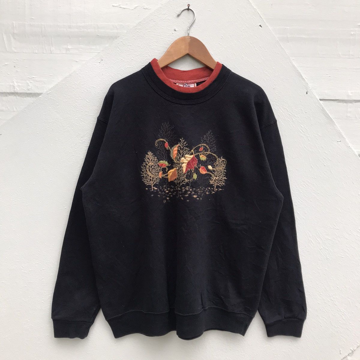 Other Morning sun embroidered double crewneck sweater Size US L / EU 52-54 / 3 - 1 Thumbnail