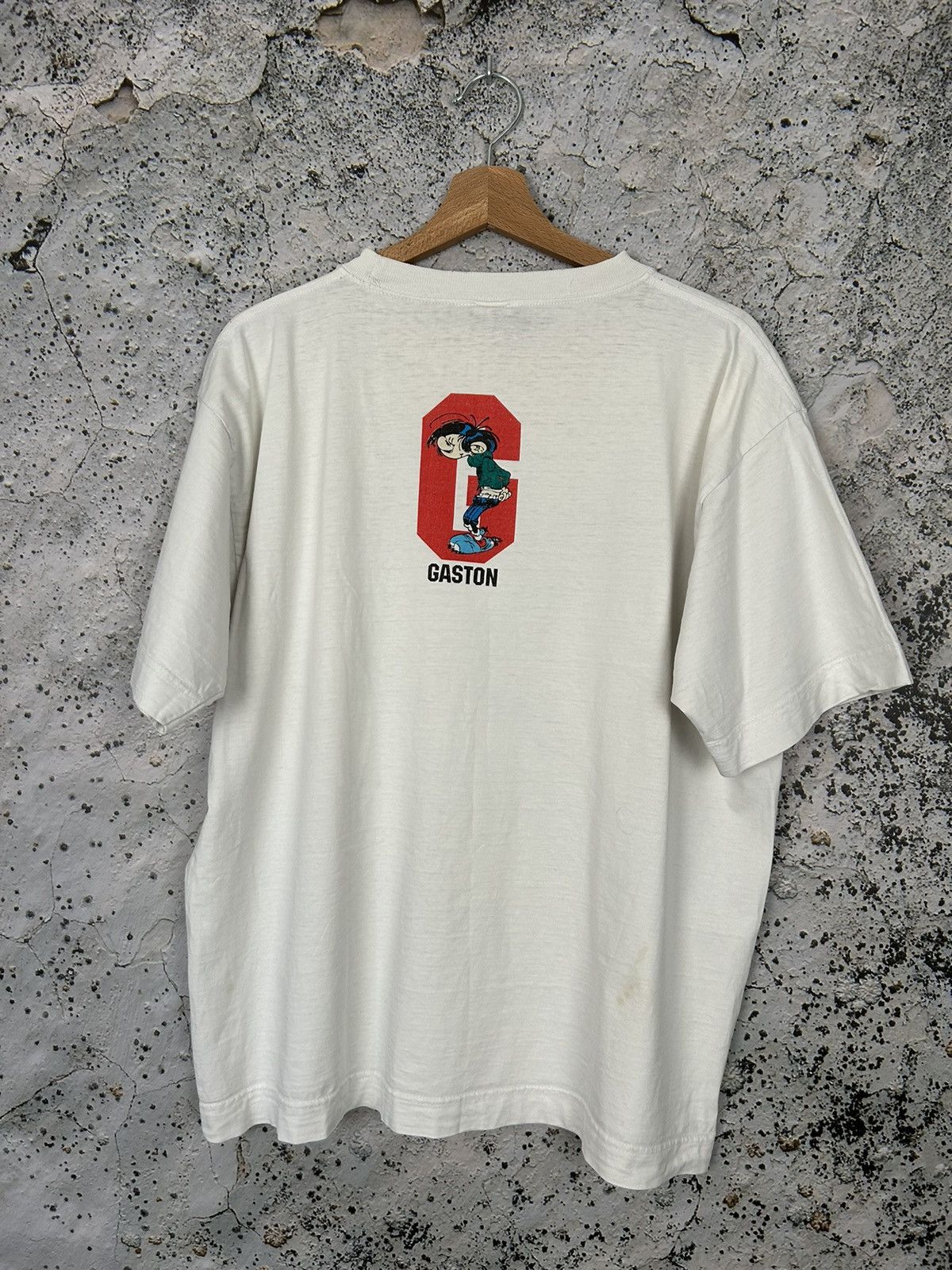 Vintage Vintage Gaston Graphic Tee Movie 90s Humor Cartoon Hype Size US XL / EU 56 / 4 - 4 Thumbnail
