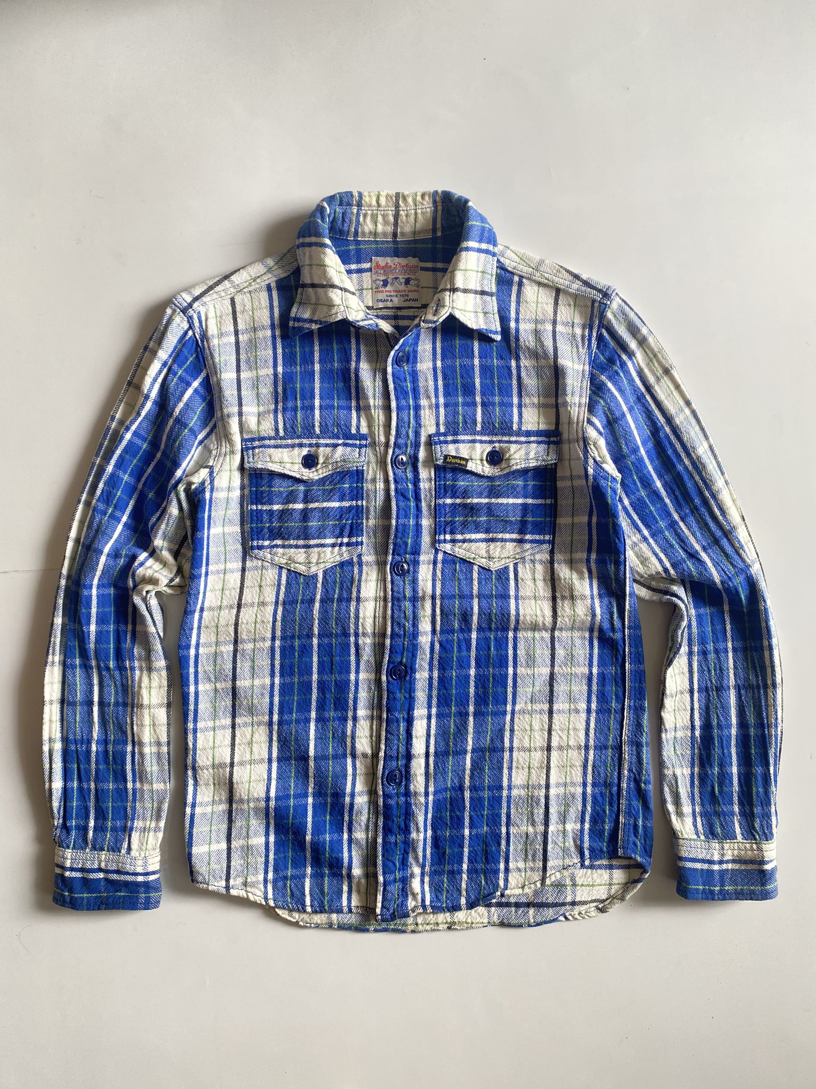 Japanese Brand × Studio D'Artisan × Vintage 24H DELETED 💥 Studio D'Artisan Flannel Shirt Size US M / EU 48-50 / 2 - 2 Thumbnail