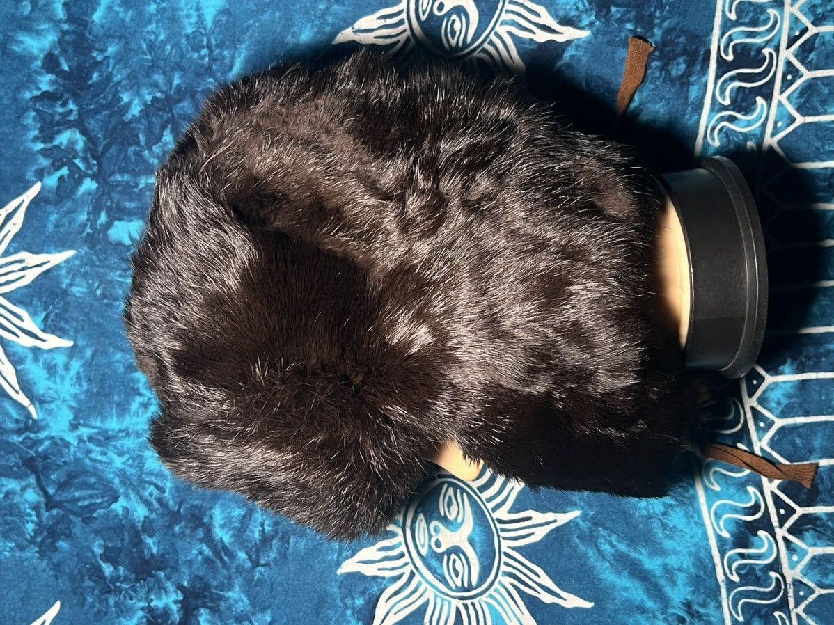 Vintage Vintage Y2K Ushanka trapper rabbit leather hat rare🔥 Size ONE SIZE - 9 Thumbnail