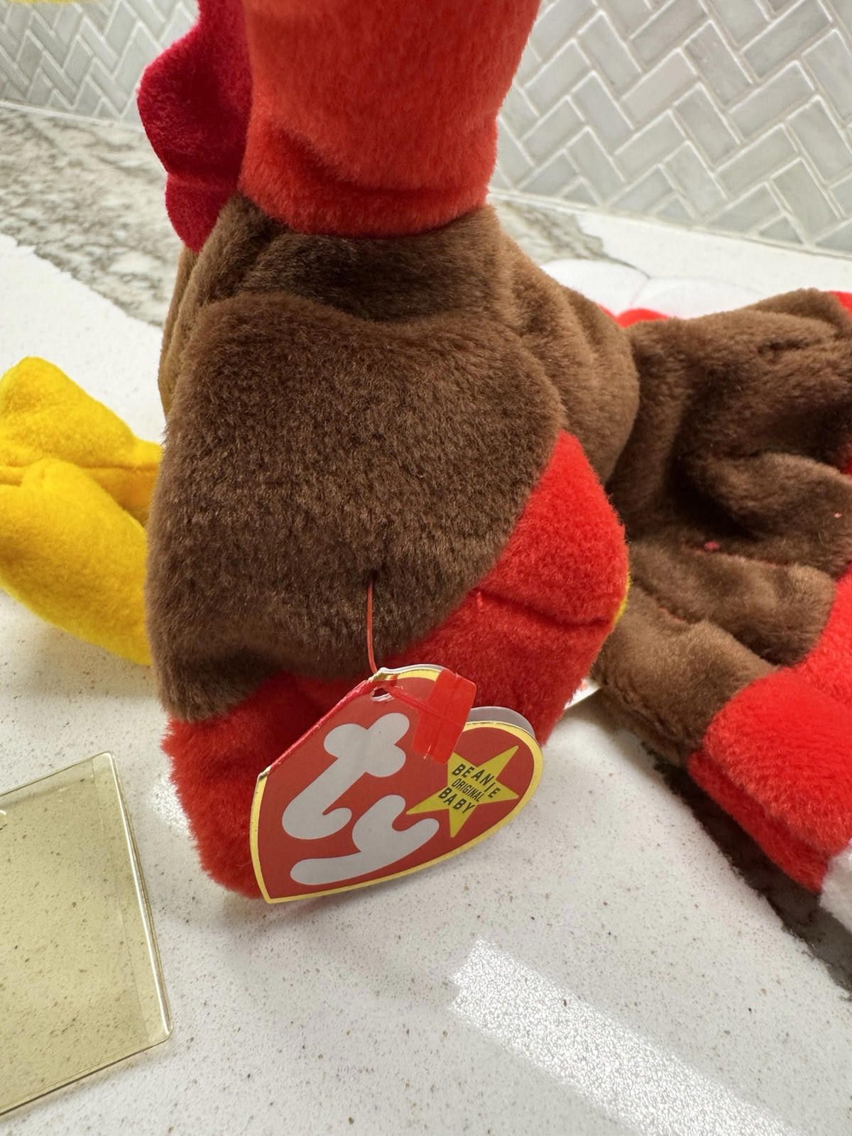 Tyler The Creator Retired (Original) TY Beanie Baby Gobbles The Turkey 1996 Size ONE SIZE - 6 Thumbnail