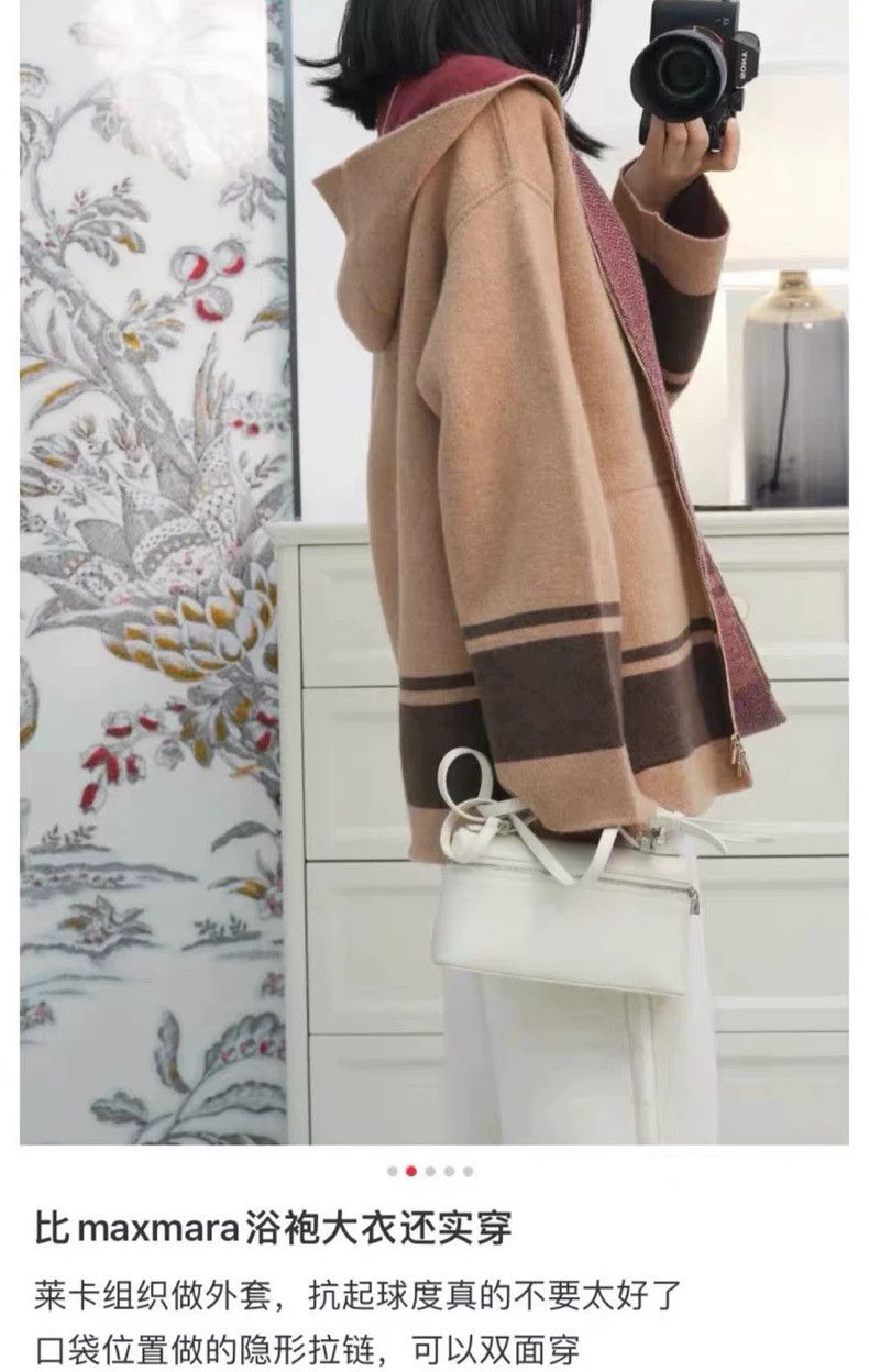 Loro Piana LORO PIANA A double-sided baby cashmere coat with two side Size S / US 4 / IT 40 - 9 Thumbnail