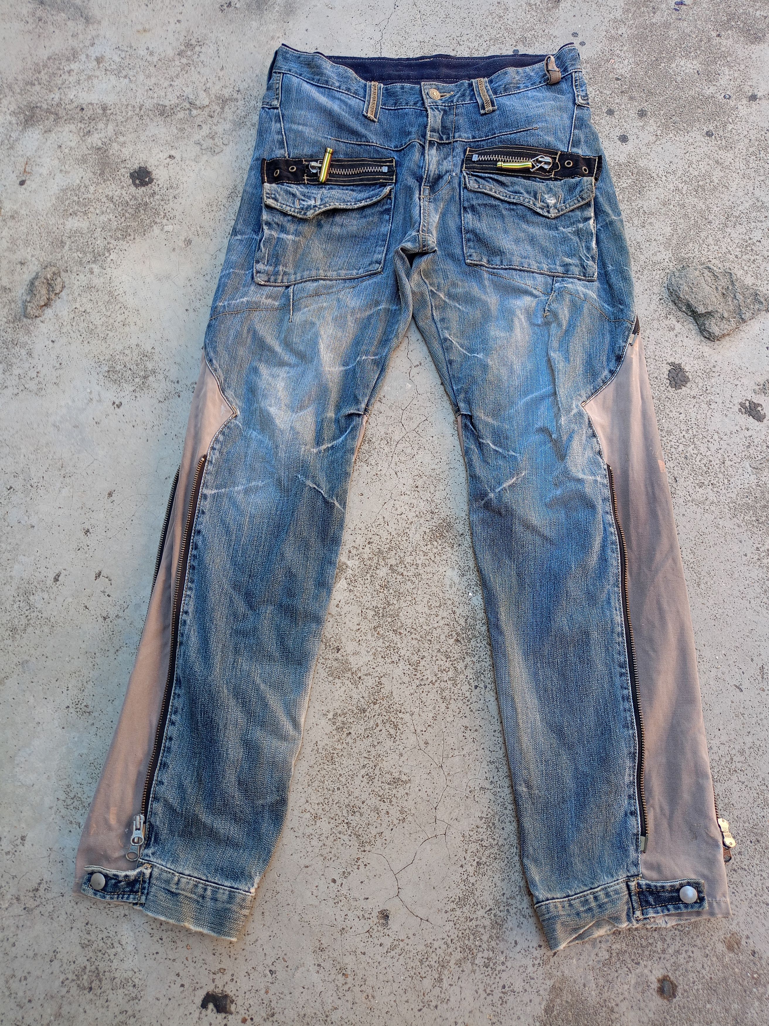 💥 punk distressed ppfm /full zipper super rare 💥