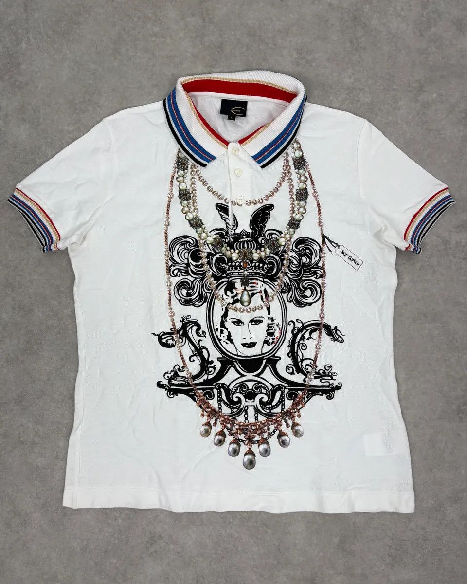 Just Cavalli SS2012 Cavalli White Trompe L’Œeil Necklaces Polo Size US S / EU 44-46 / 1 - 1 Thumbnail