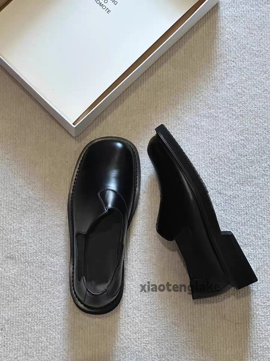 Vintage Utility retro y2k slip on yuppie workwear leather shoes Size US 12 / EU 45 - 1 Thumbnail