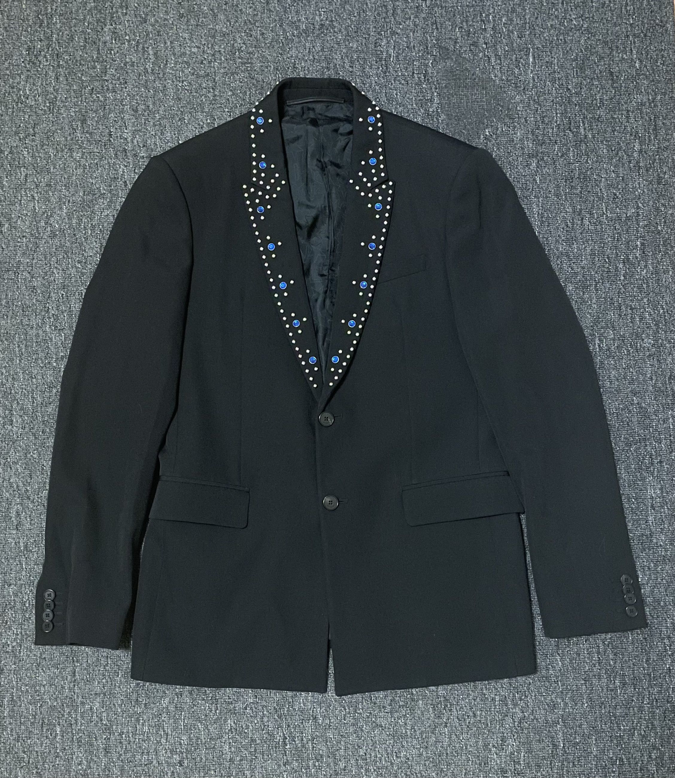 Givenchy Givenchy black wool blazer diamonds size 48 like new Size 48R - 2 Thumbnail