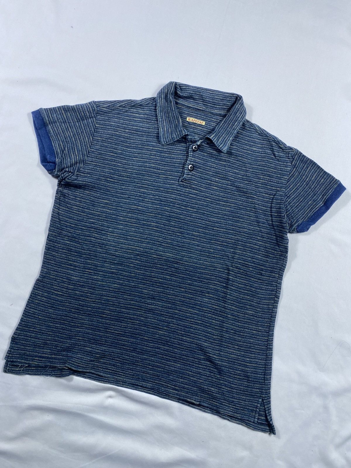 Kapital Kapital Stripe Clasic Polo Shirt Size US S / EU 44-46 / 1 - 2 Thumbnail