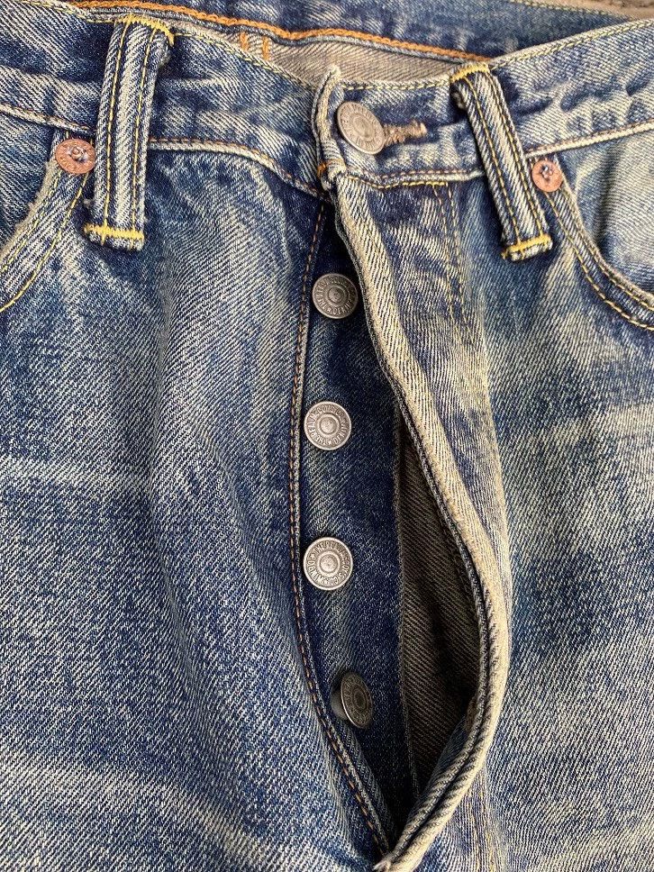 The Real McCoy's The REAL McCOY'S Size XL001XX WASHED Heavy Wash Slim Fit Je Size US 39 - 5 Thumbnail