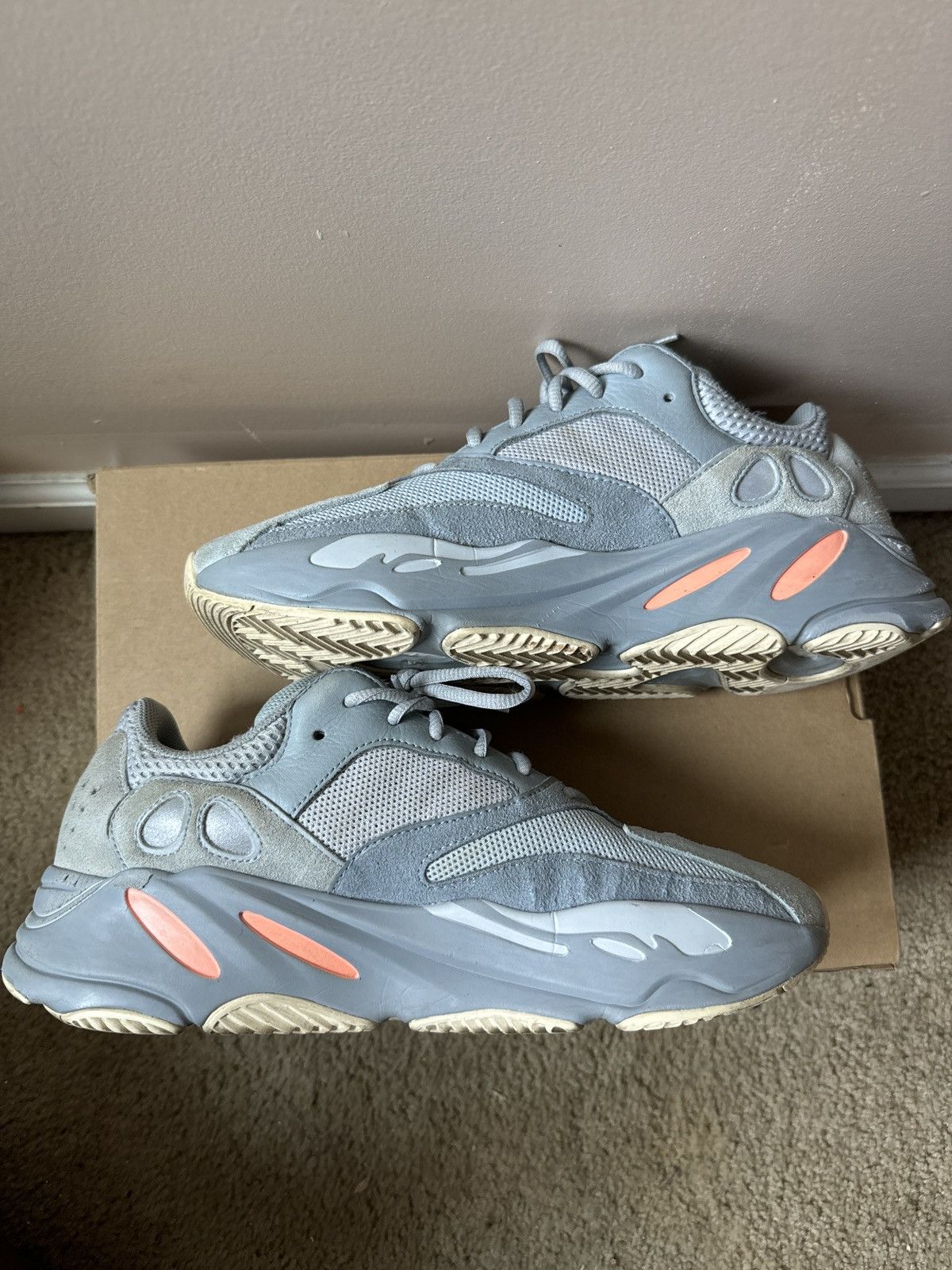 Adidas × Kanye West Adidas yeezy boost 700 inertia Size US 10.5 / EU 43-44 - 3 Thumbnail