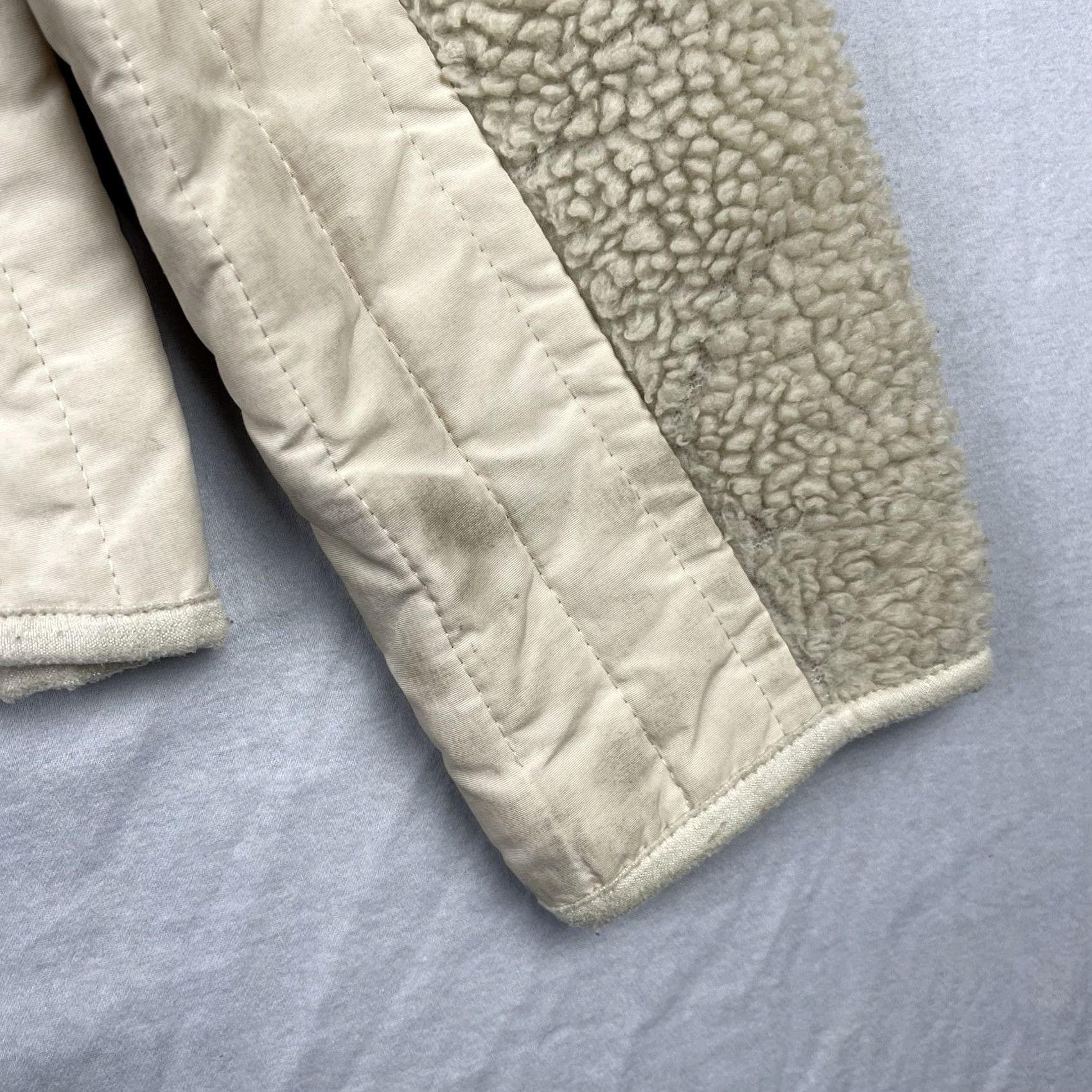 Patagonia Patagonia Jacket Womens Medium Beige Retro-X Deep Pile Fleece Zip Up Outdoor Size M / US 6-8 / IT 42-44 - 3 Thumbnail