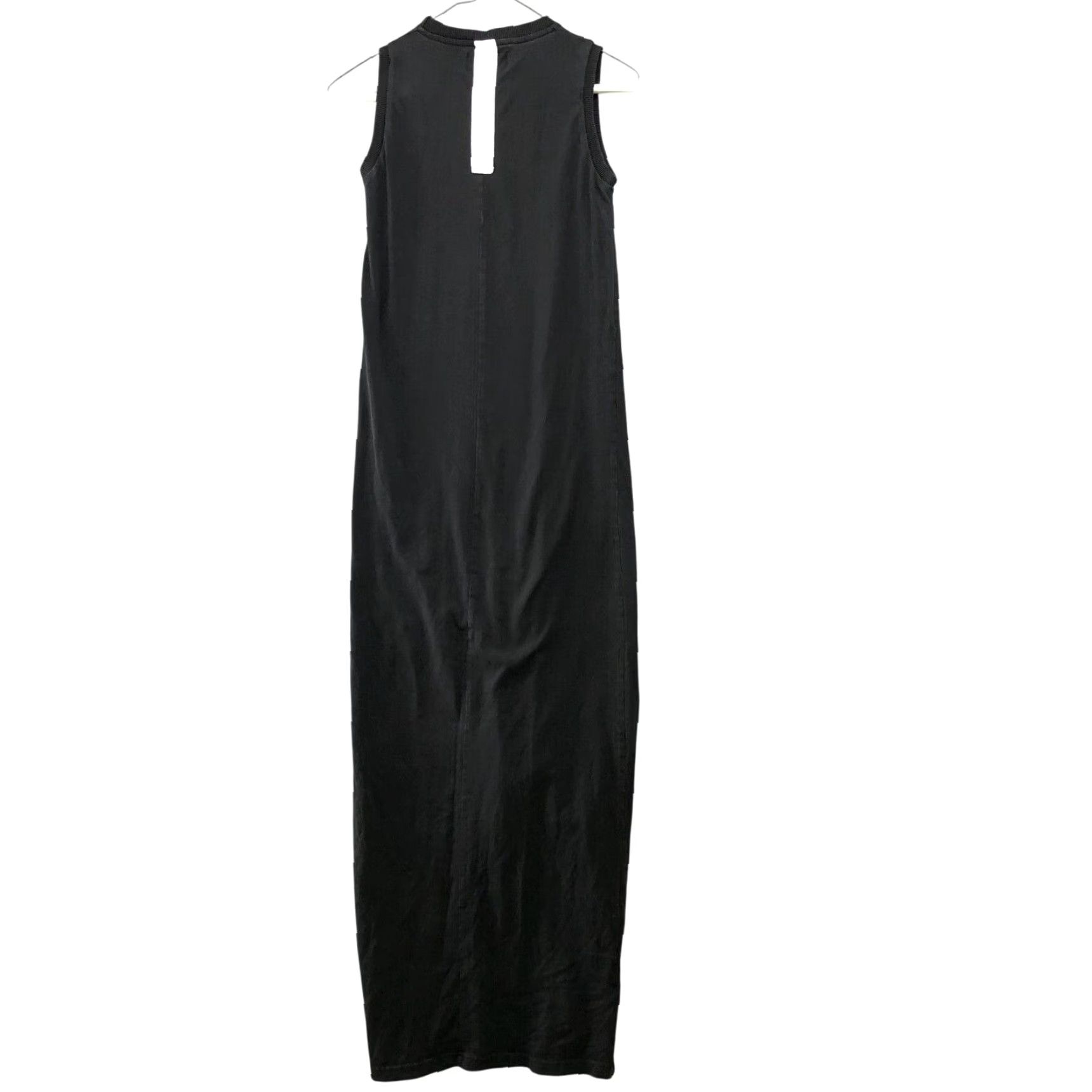 Numero 00 VINTAGE Numero 00 Made in Italy Women's XS Maxi Dress Sleeveless Knit Side Slit Casual Black Size XS / US 0-2 / IT 36-38 - 2 Thumbnail