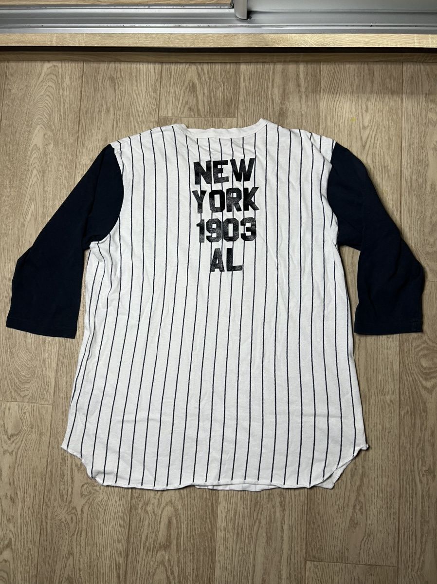 Majestic × New York Yankees × Vintage Vintage Majestic New York Yankees Longsleeve Jersey Shirt Size US L / EU 52-54 / 3 - 2 Thumbnail