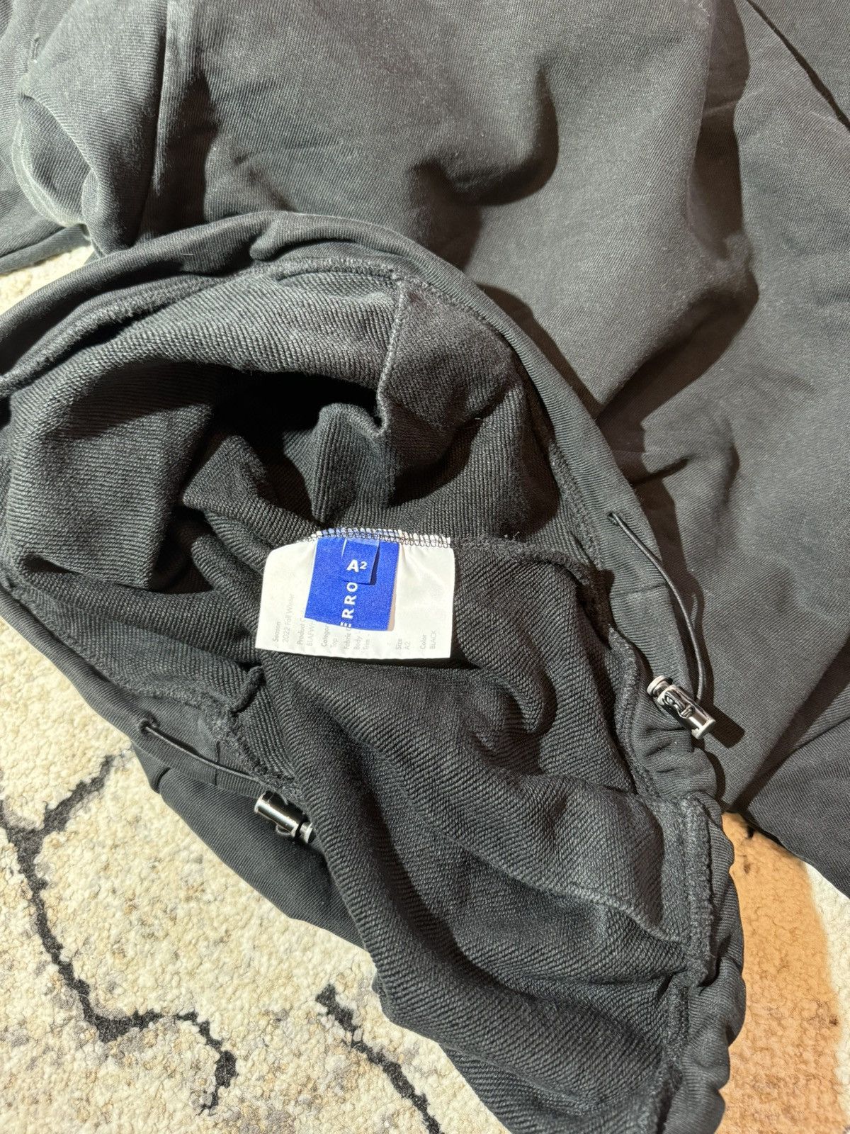 Ader Error ADER ERROR 22FW Black Top Hooded Streetwear Size A2 Size US M / EU 48-50 / 2 - 11 Thumbnail