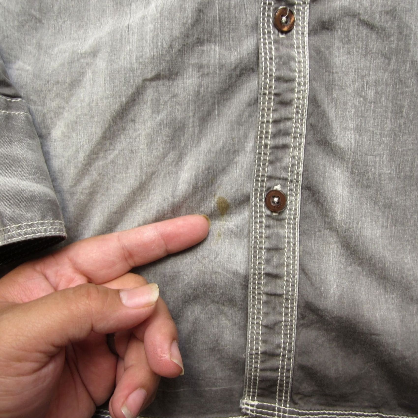 Roar Roar Shirt Mens Small Gray Western Long Sleeve Snap Button Embellished Denim Size US S / EU 44-46 / 1 - 4 Thumbnail