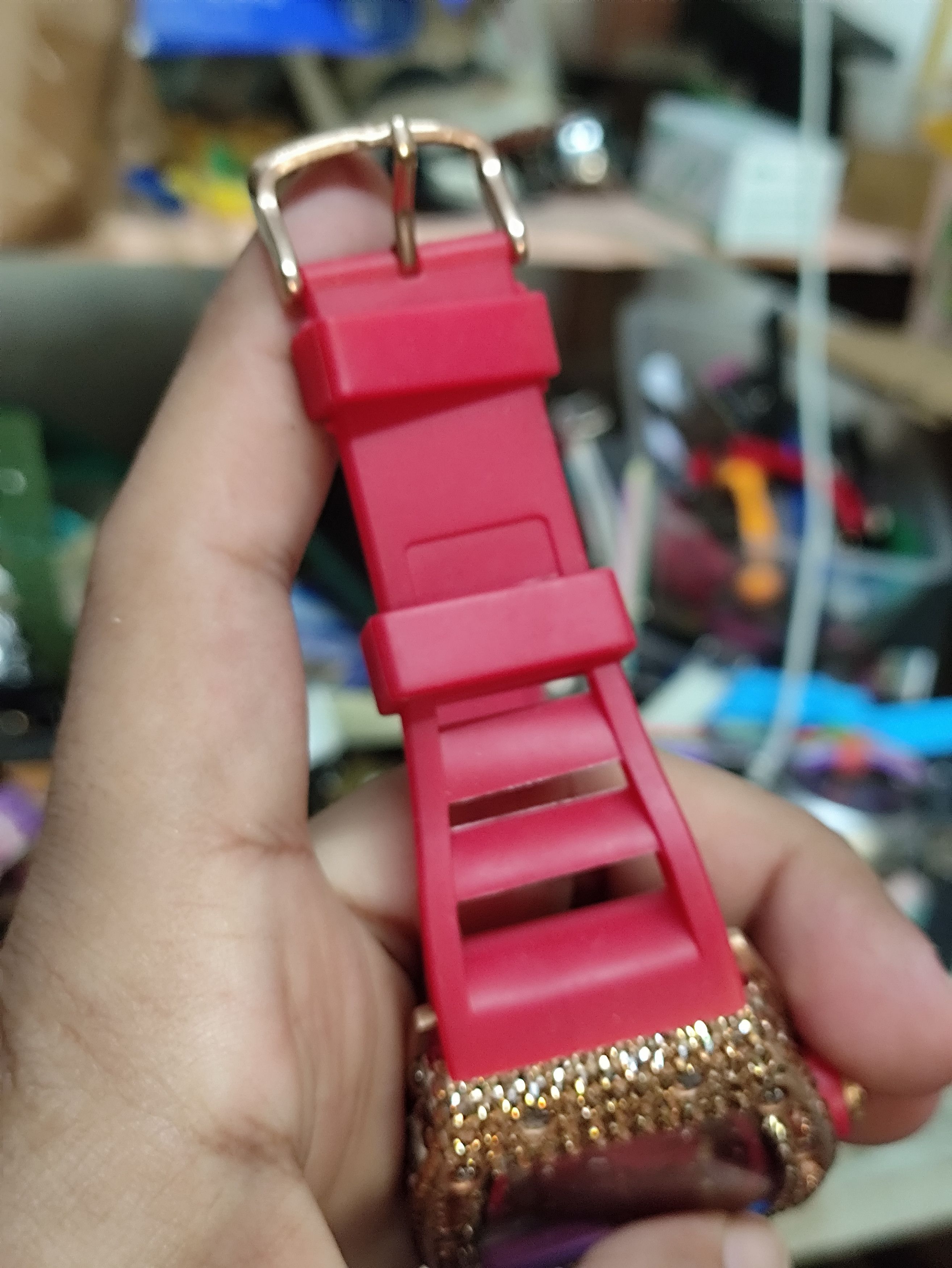 Other RARE 💥 SKULLS RED MONSTER 💀 Japan Punk Watch Size ONE SIZE - 7 Thumbnail