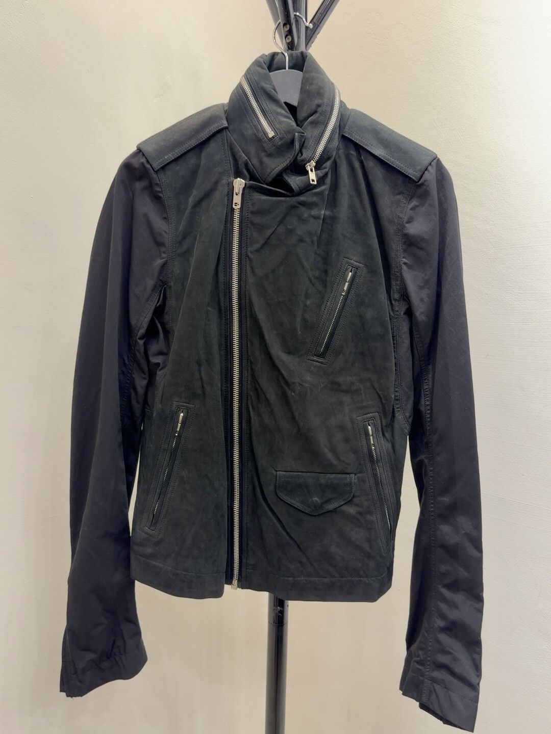 Rick Owens Rick Owens Leather Biker Jacket for Men Size US M / EU 48-50 / 2 - 1 Thumbnail