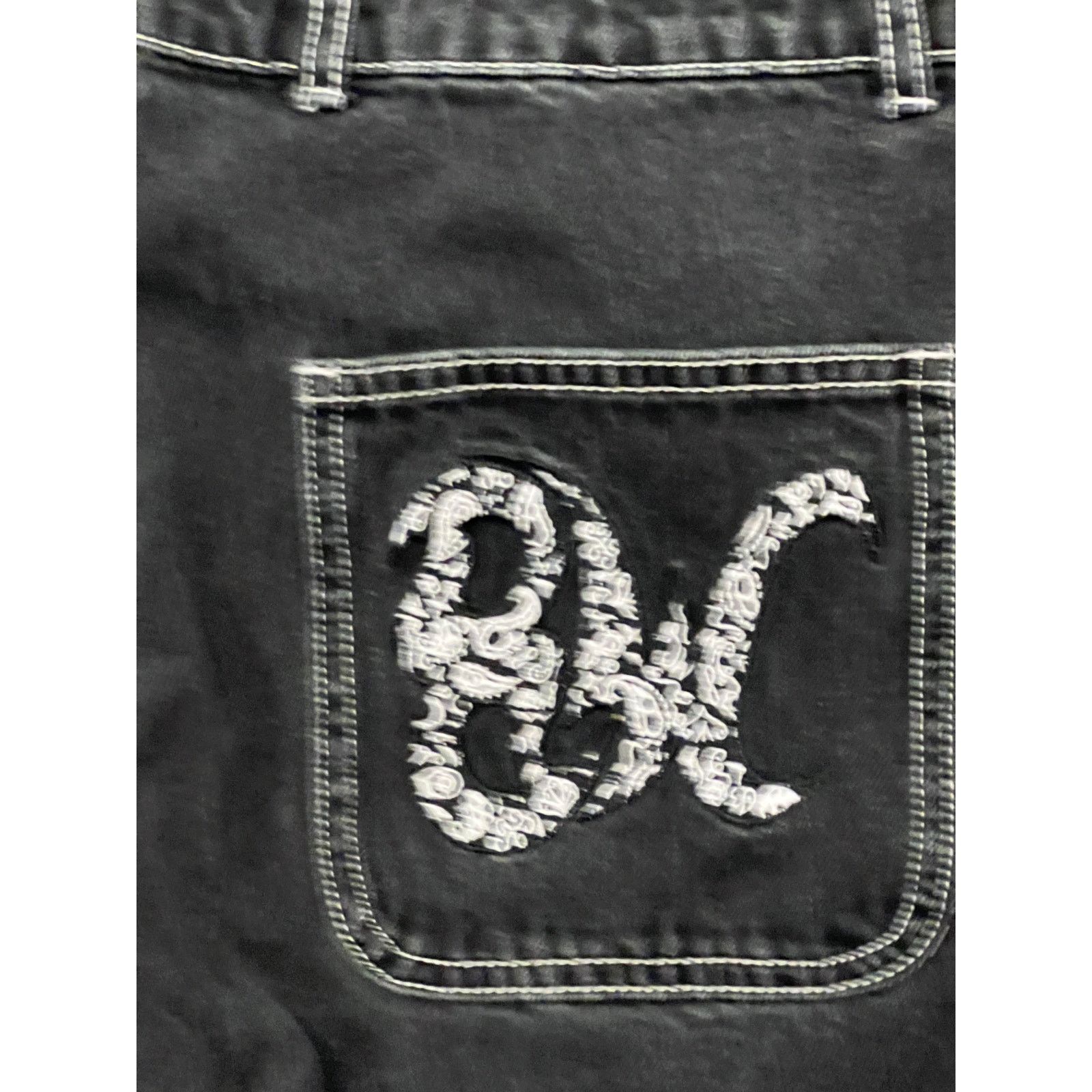 8THWNDR 8THWNDR Washed Baggy Black Skater Carpenter Jeans 34x30 Size US 34 / EU 50 - 3 Thumbnail