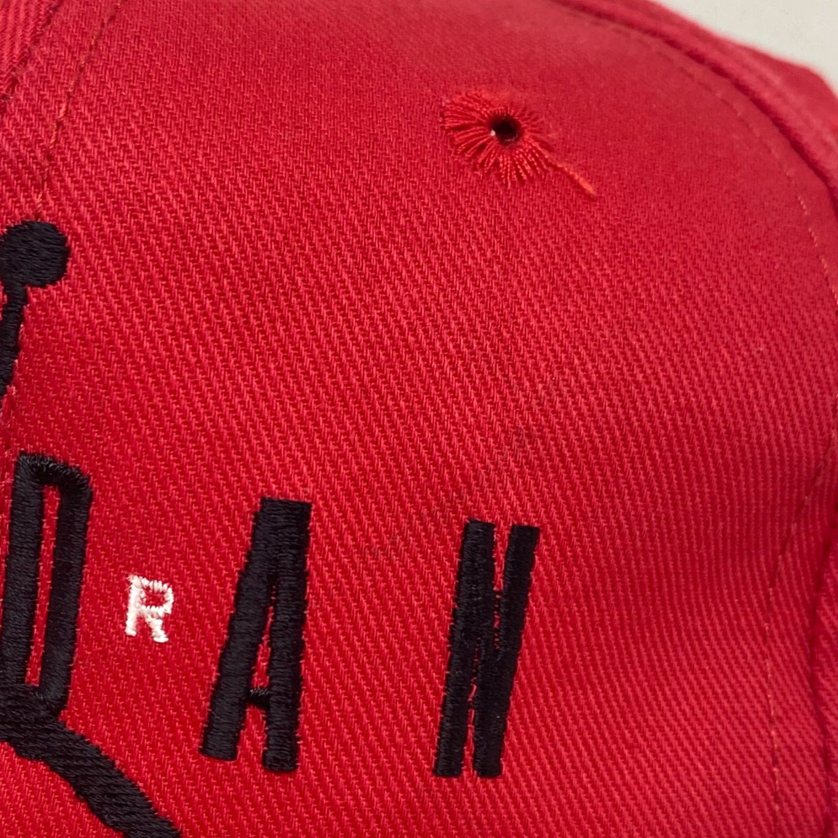 Nike VINTAGE Nike Michael Jordan Air 23 Red Snapback Hat Jumpman OG Logo Bulls 90s Size ONE SIZE - 3 Thumbnail