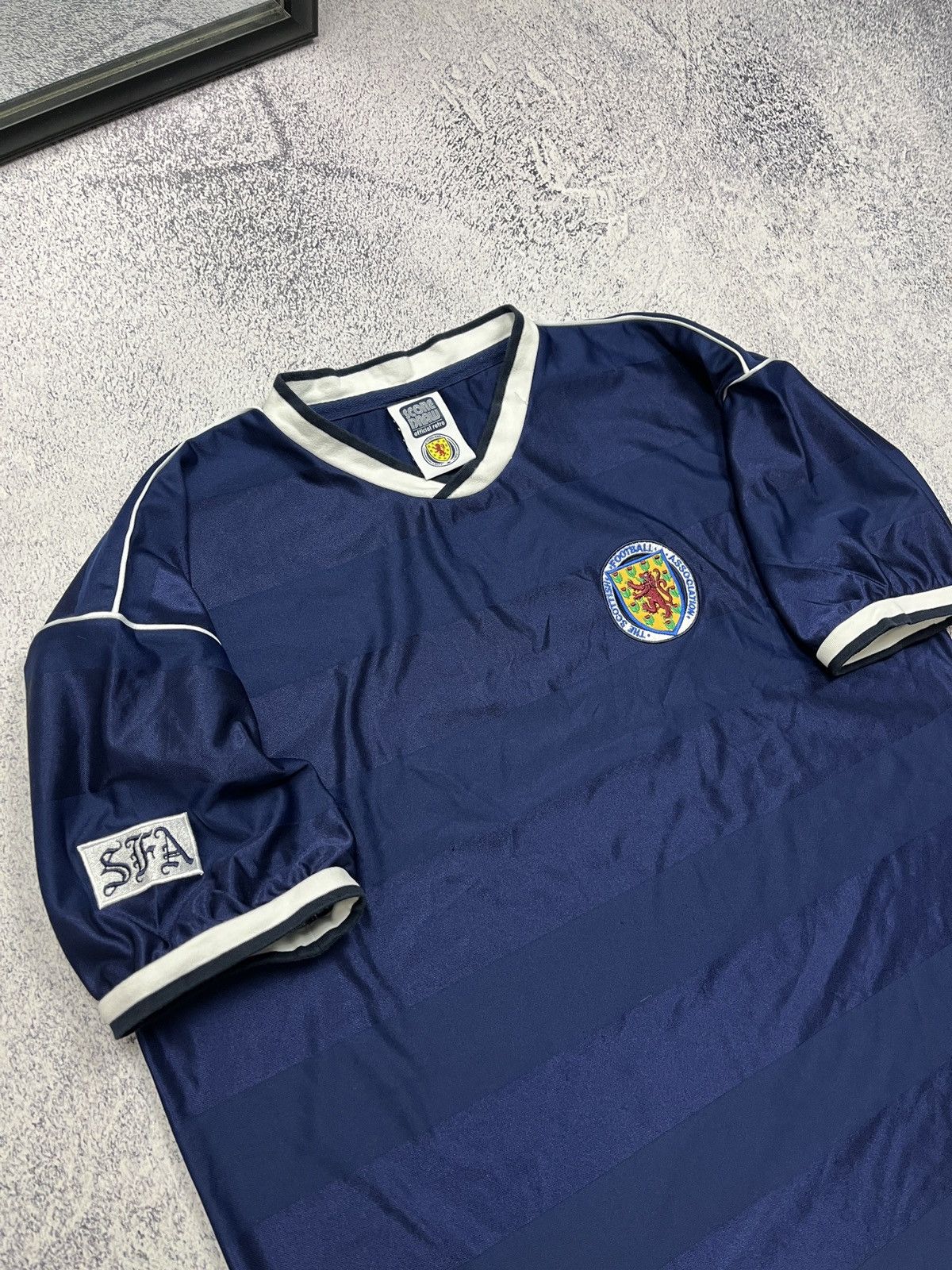 Other Score Draw Scotland 1996/98 Retro Home Shirt Soccer Jersey Size US XXL / EU 58 / 5 - 4 Thumbnail