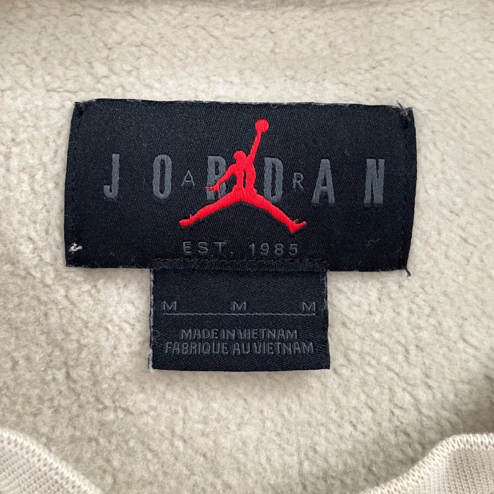 Jordan Brand Nike Jordan Sweater Adult Crew Neck Plaid Spell Out Pullover Mens M Brown Cotton Polyester Fleece Embroidered Logo Regular Size US M / EU 48-50 / 2 - 6 Thumbnail