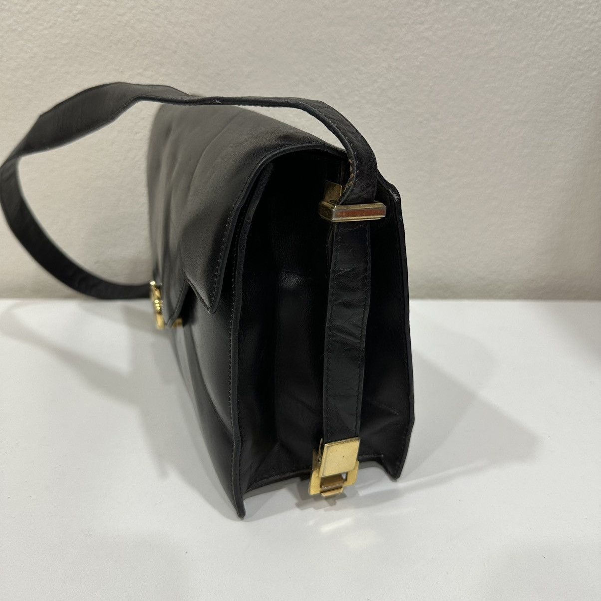 Celine CELINE BOX TRIOMPHE LEATHER SHOULDER BAG Size ONE SIZE - 6 Thumbnail