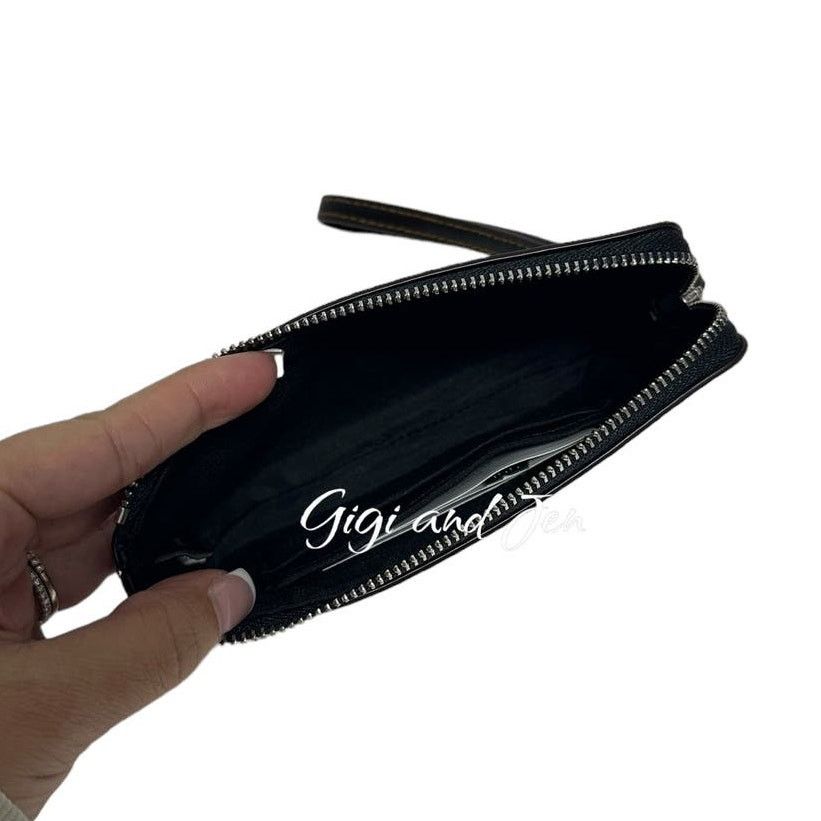 Coach Coach Corner Zip Wristlet With Leopard Print New Size ONE SIZE - 4 Thumbnail
