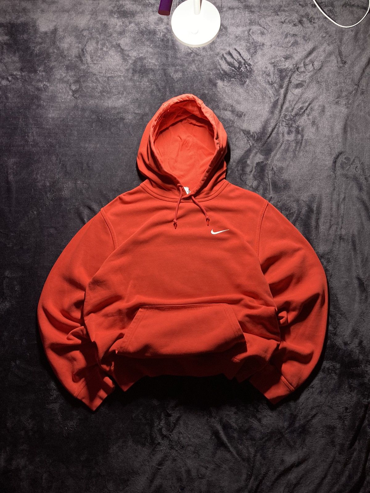Nike × Vintage ⛩️Vintage Nike Hoodie Small Logo Red Y2K Baggy Old Faded Size US M / EU 48-50 / 2 - 1 Thumbnail
