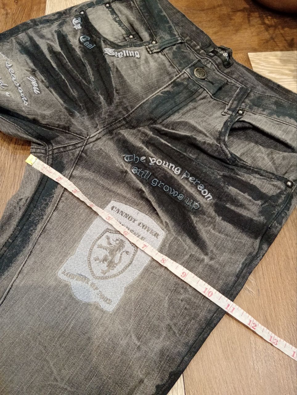 LOWBOX JAPANESE LOWBOX DISTRESSED LOOK FLARED PANTS - SIZE 84 Size US 32 / EU 48 - 16 Thumbnail