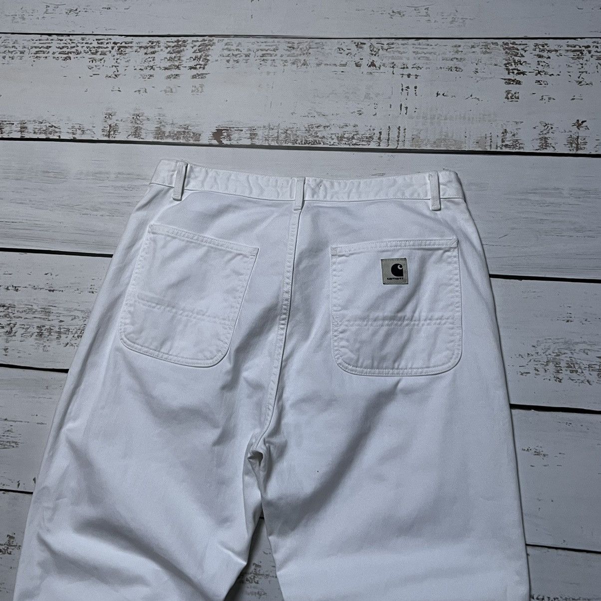 Carhartt × Carhartt Wip × Vintage Vintage Carhartt Double Knee Pants Baggy Denim White Y2K Size US 32 / EU 48 - 5 Thumbnail