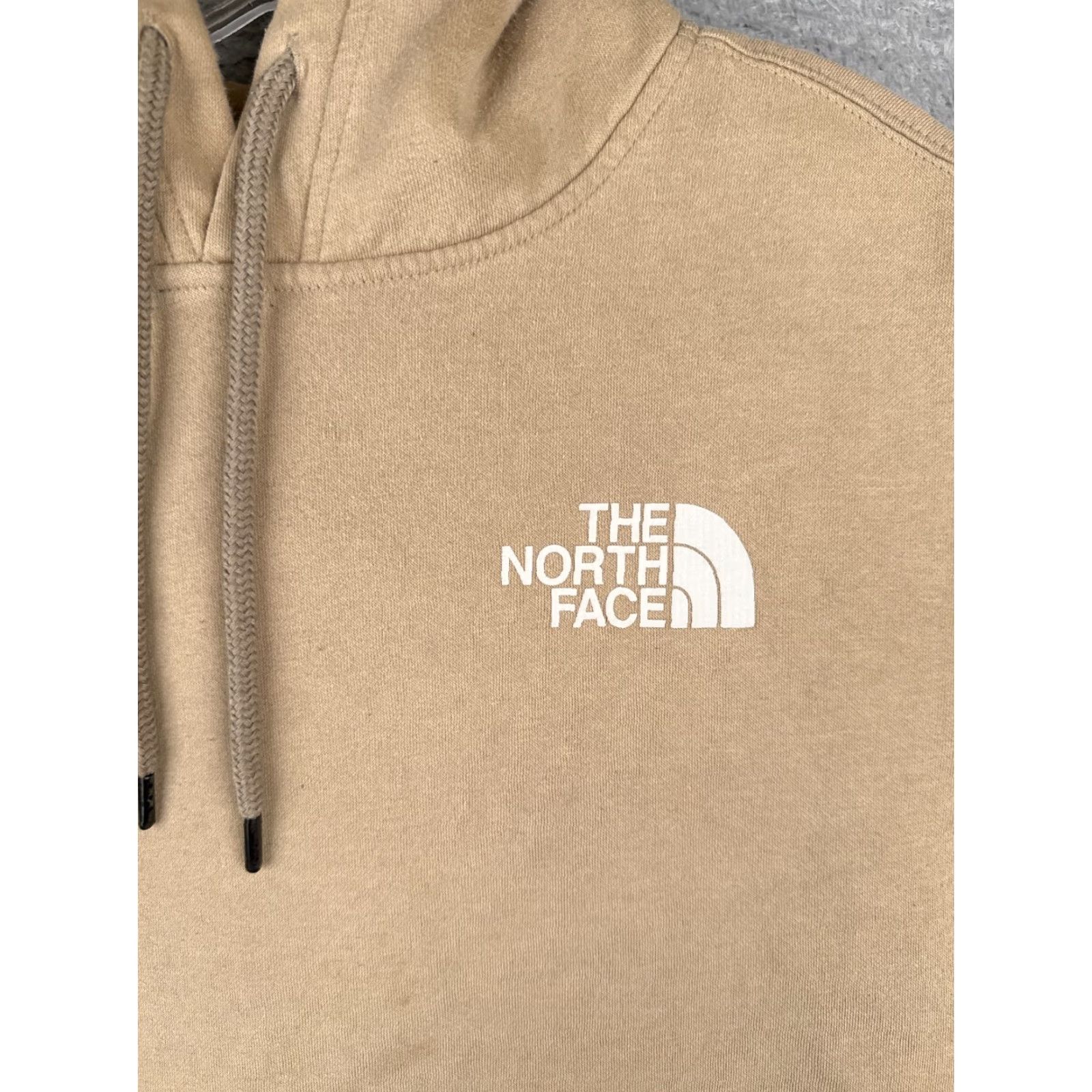 The North Face VINTAGE The North Face Hoodie Shirt Men L Beige Cotton Jersey Logo Embroidered Drawstring Hooded Crew Neck Long Sleeve Sports Outdoor Size US L / EU 52-54 / 3 - 6 Thumbnail