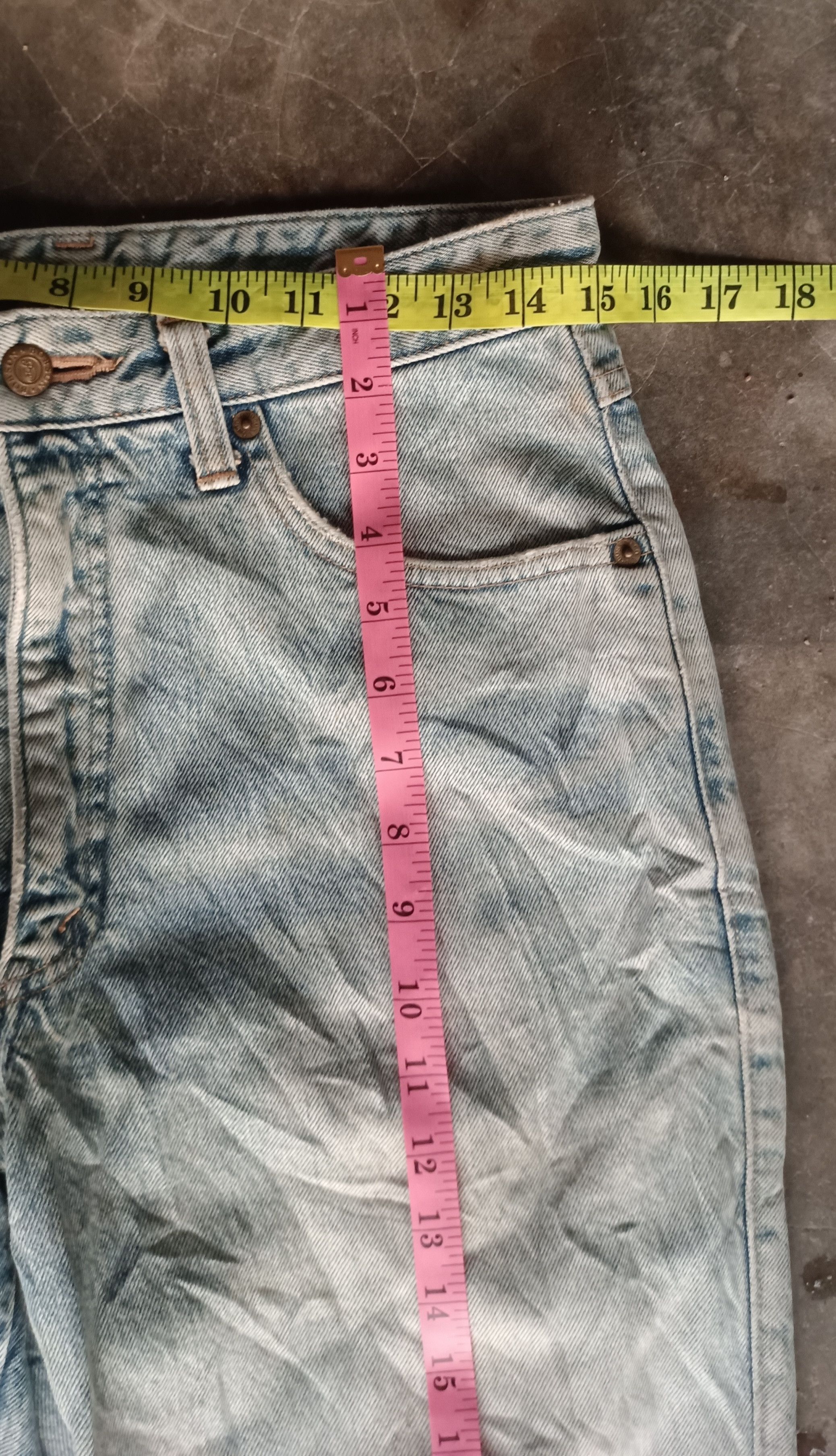 If Six Was Nine × Japanese Brand Vintage💥 Bobson Nouvelle Version Pro Distressed Denim Size US 30 / EU 46 - 19 Thumbnail