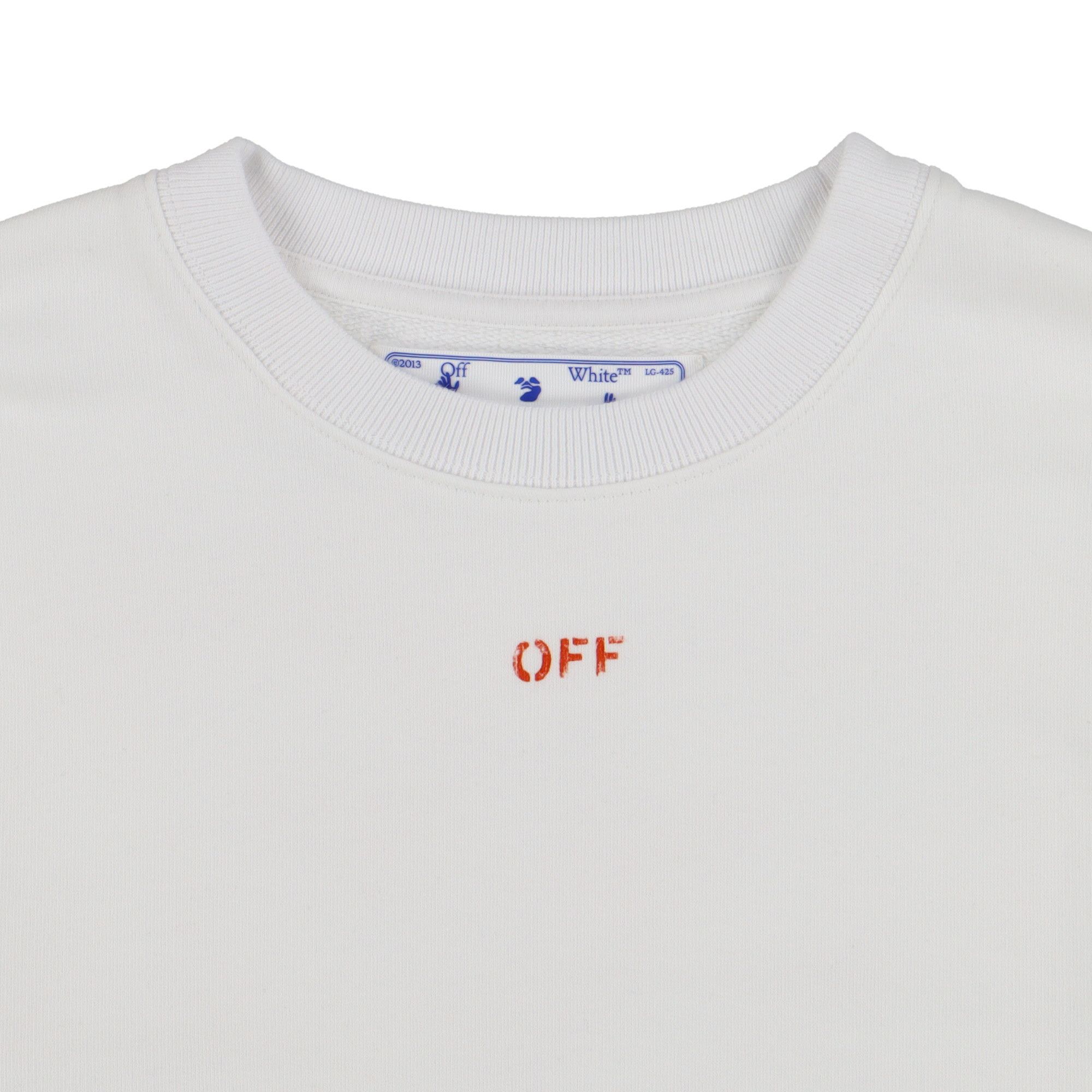 Off-White White and Red Stencil Arrows Logo Sweatshirt Size US XS / EU 42 / 0 - 6 Thumbnail