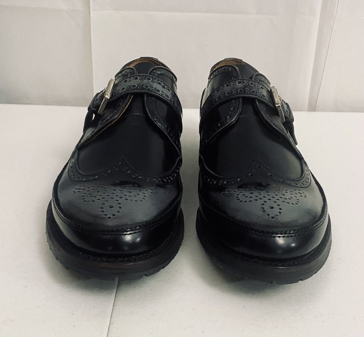 Dsquared2 Dsquared2 🇮🇹 Black Leather Monkstrap Mudguard Brogue 11 NEW Size US 11 / EU 44 - 3 Thumbnail