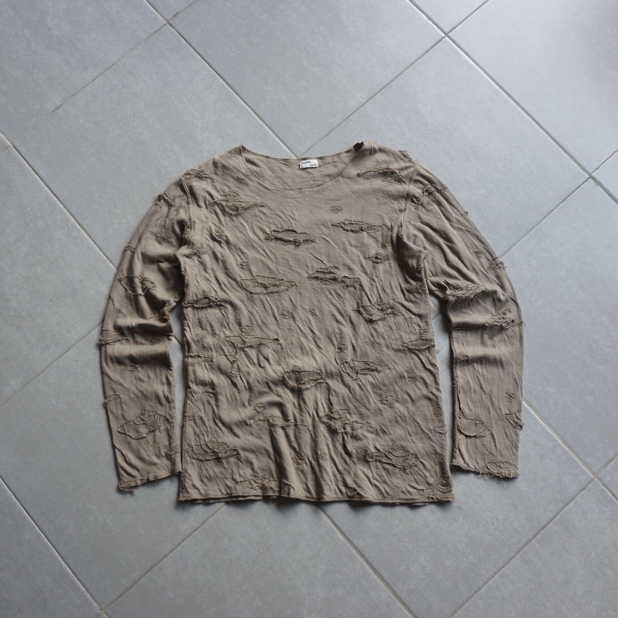 Beams Plus Beams distressed longsleeve Size US M / EU 48-50 / 2 - 2 Thumbnail