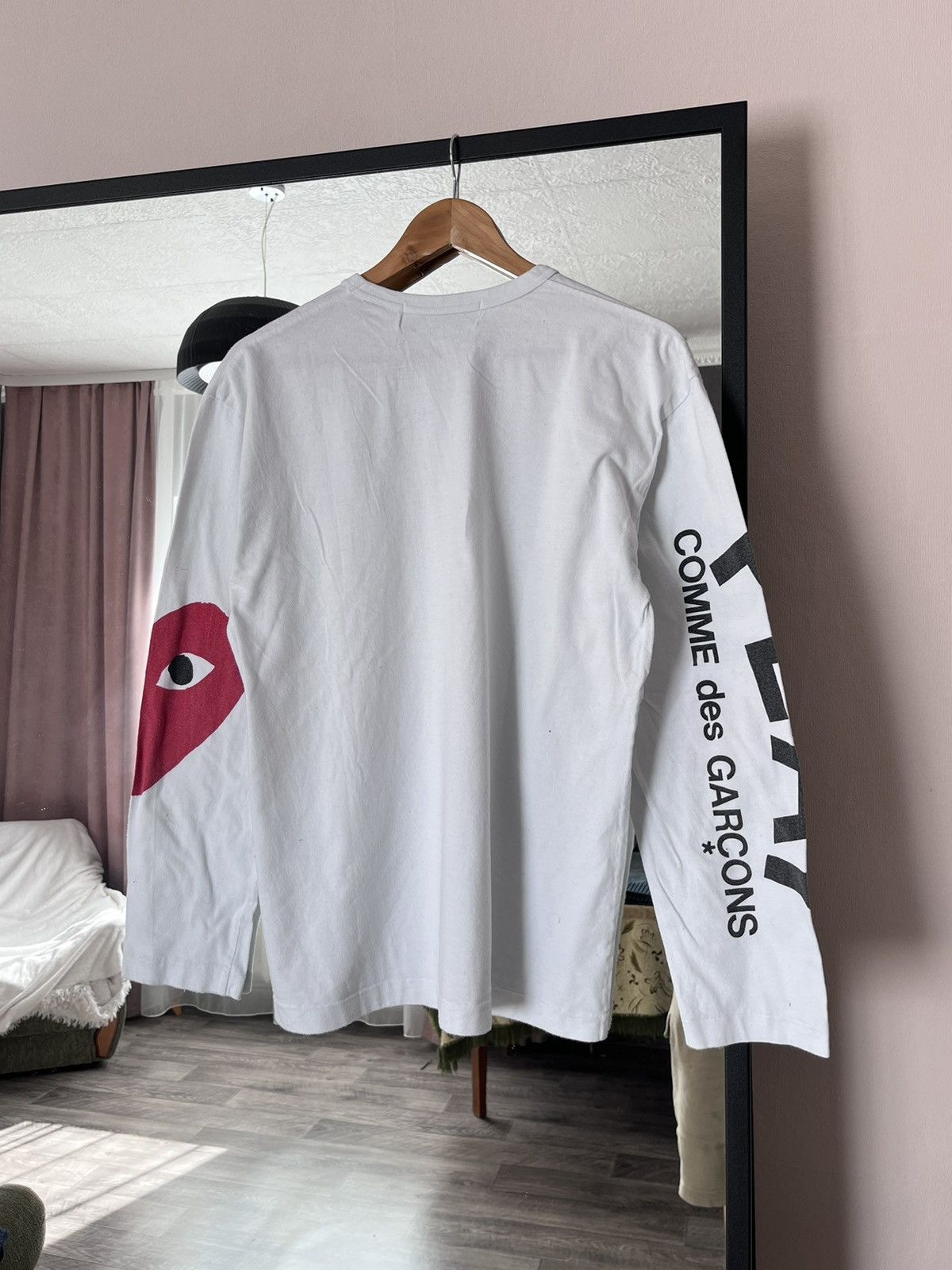 Comme des Garcons PLAY Commes des Garcons Play Big Logo Longsleeve Size US XL / EU 56 / 4 - 3 Thumbnail