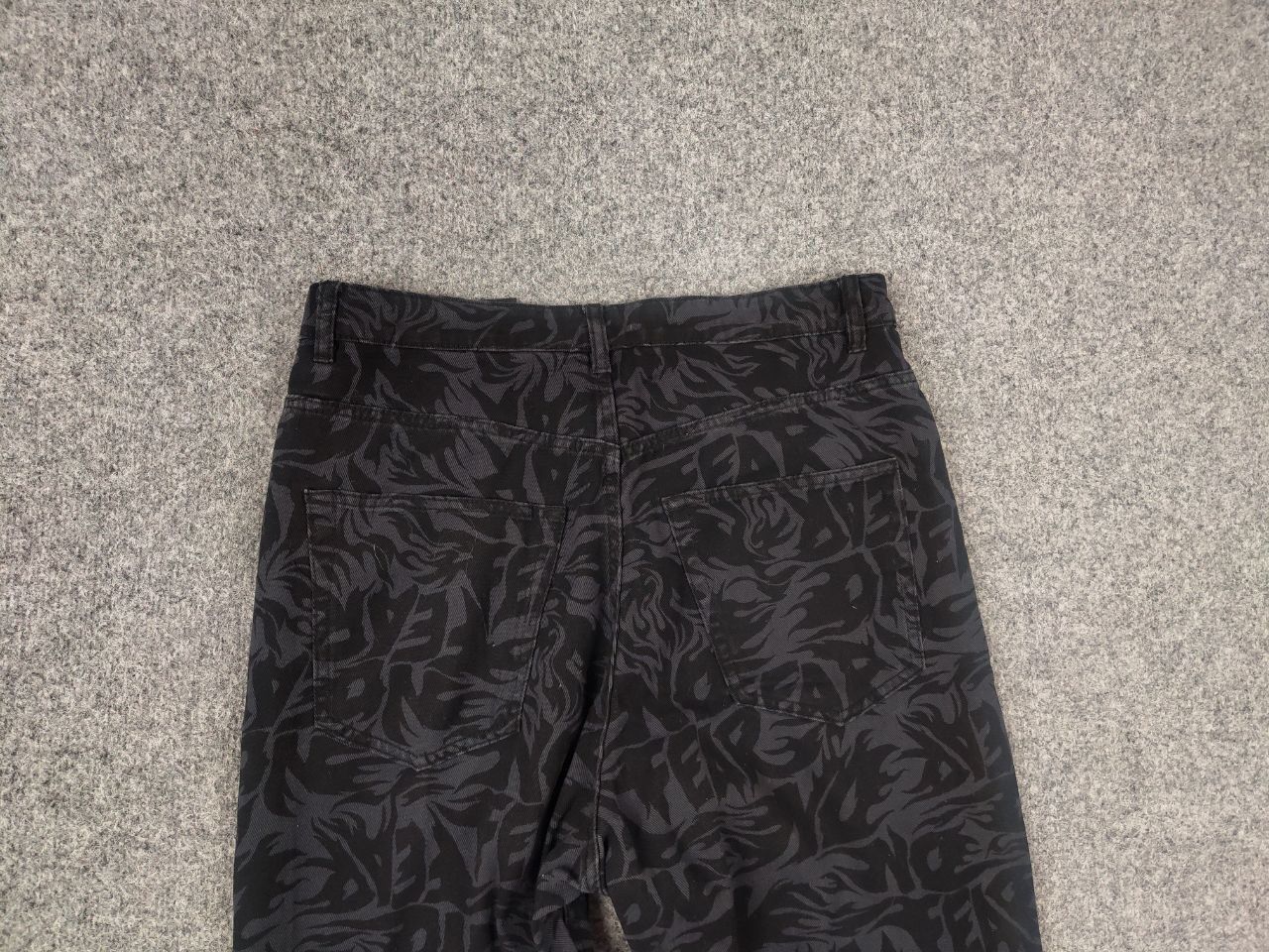 No Fear No Fear Monogram Black Gray Denim Baggy Jeans Vintage Style Size US 32 / EU 48 - 9 Thumbnail