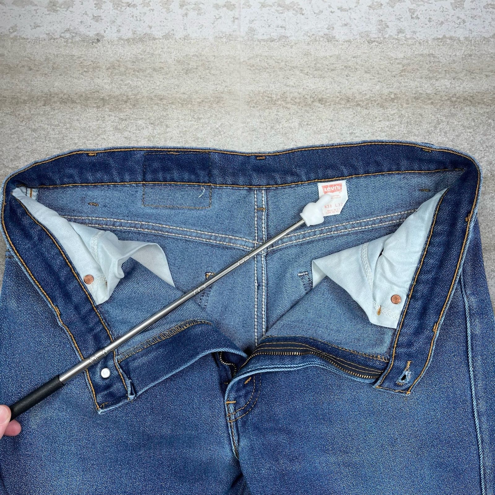 Levi's Vintage 80s Orange Tab Levis Jeans 38x32 Bootcut Dark Wash Size US 38 / EU 54 - 5 Thumbnail