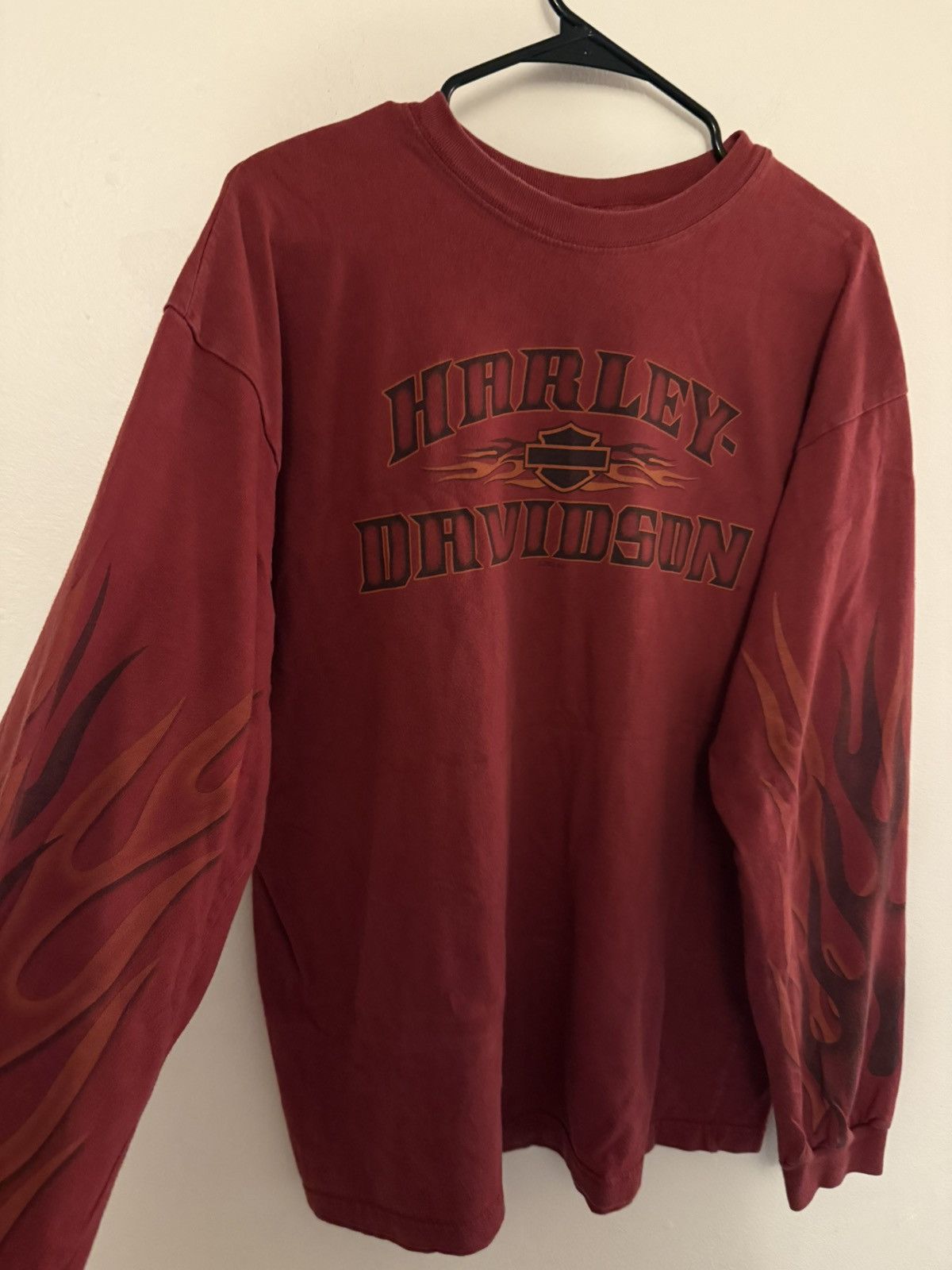 Harley Davidson Vintage Harley Davidson Flame Long Sleeve 4GSELLER Size US L / EU 52-54 / 3 - 2 Thumbnail