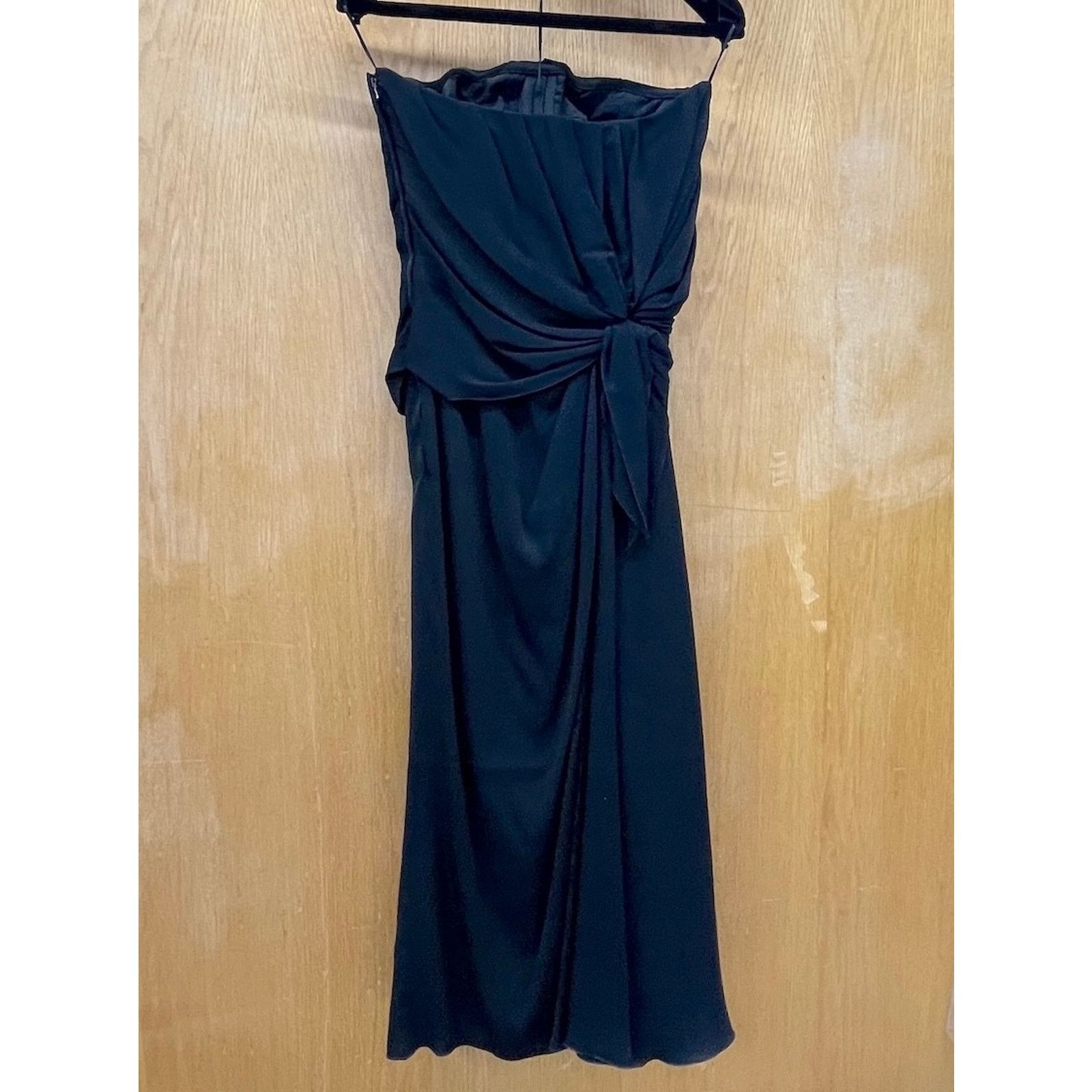 Dolce & Gabbana NWT Dolce & Gabbana Strapless Ruched Midi Dress Black 38 XS Size S / US 4 / IT 40 - 8 Thumbnail