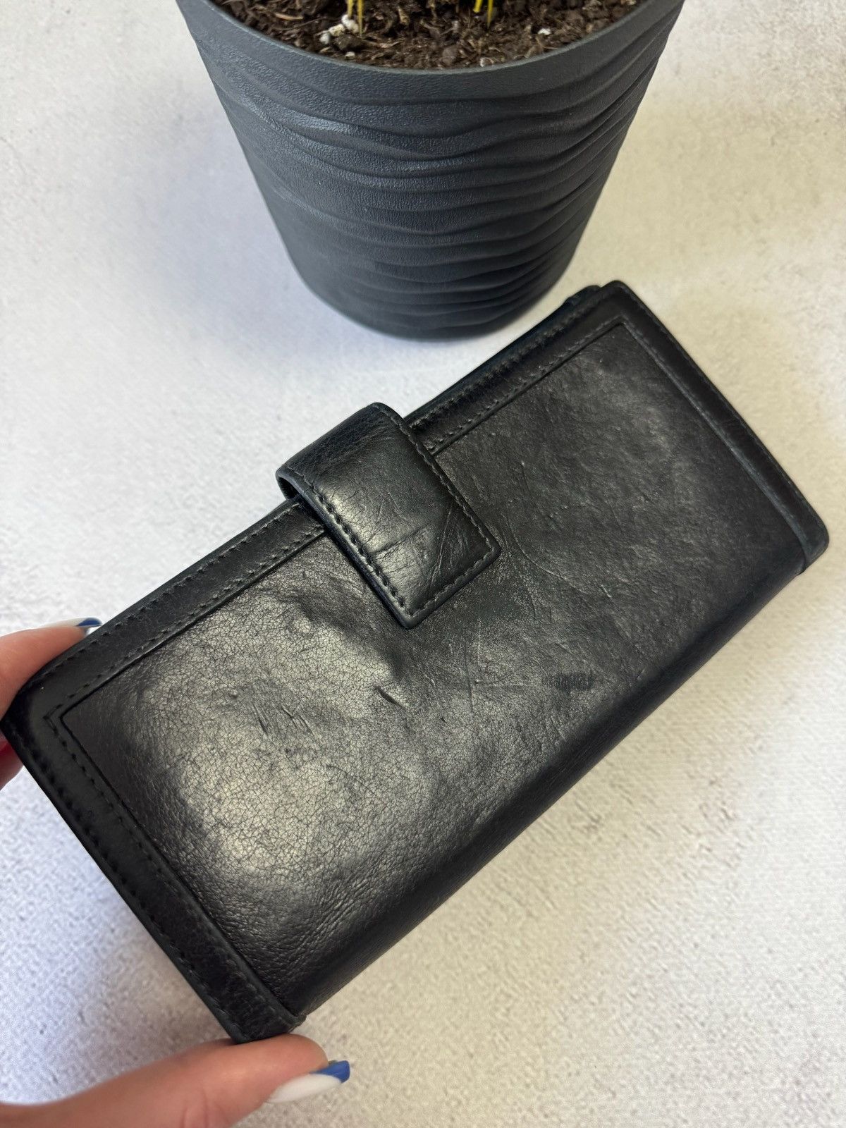 Gucci Vintage Gucci Leather Wallet Big Logo Very Rare Size ONE SIZE - 6 Thumbnail