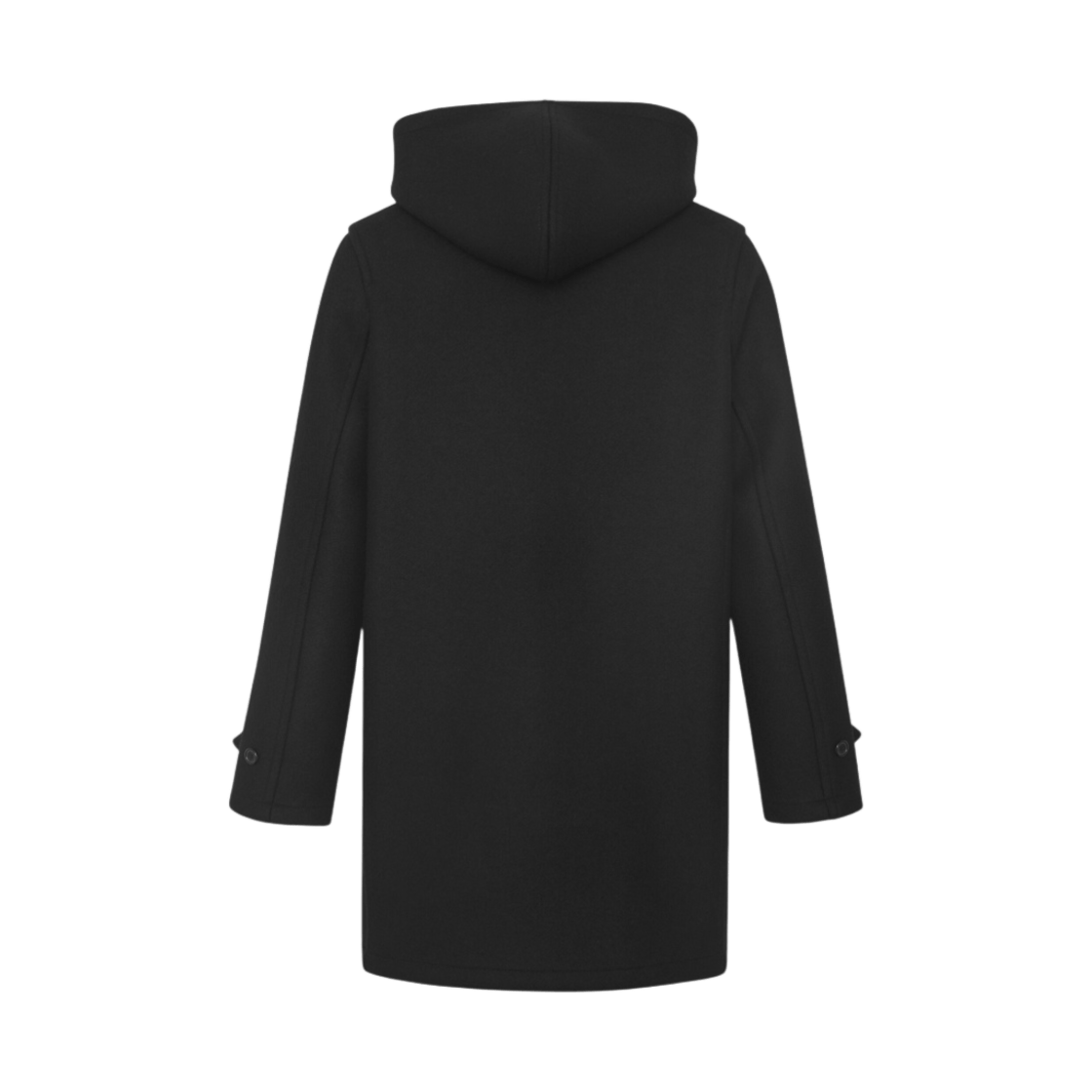 Saint Laurent Paris o1bcso1str1125 Duffle Coat In Wool in Black Size M / US 6-8 / IT 42-44 - 2 Thumbnail
